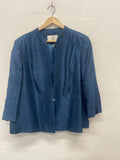 Fabulous Jacques Vert occasion jacket UK24 Blue AS602