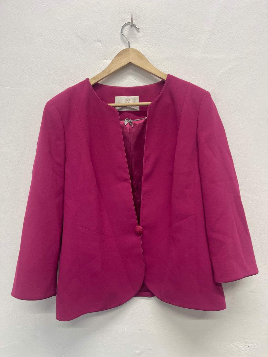 Fabulous Jacques Vert occasion party  Blazer Uk18 Pink AS602