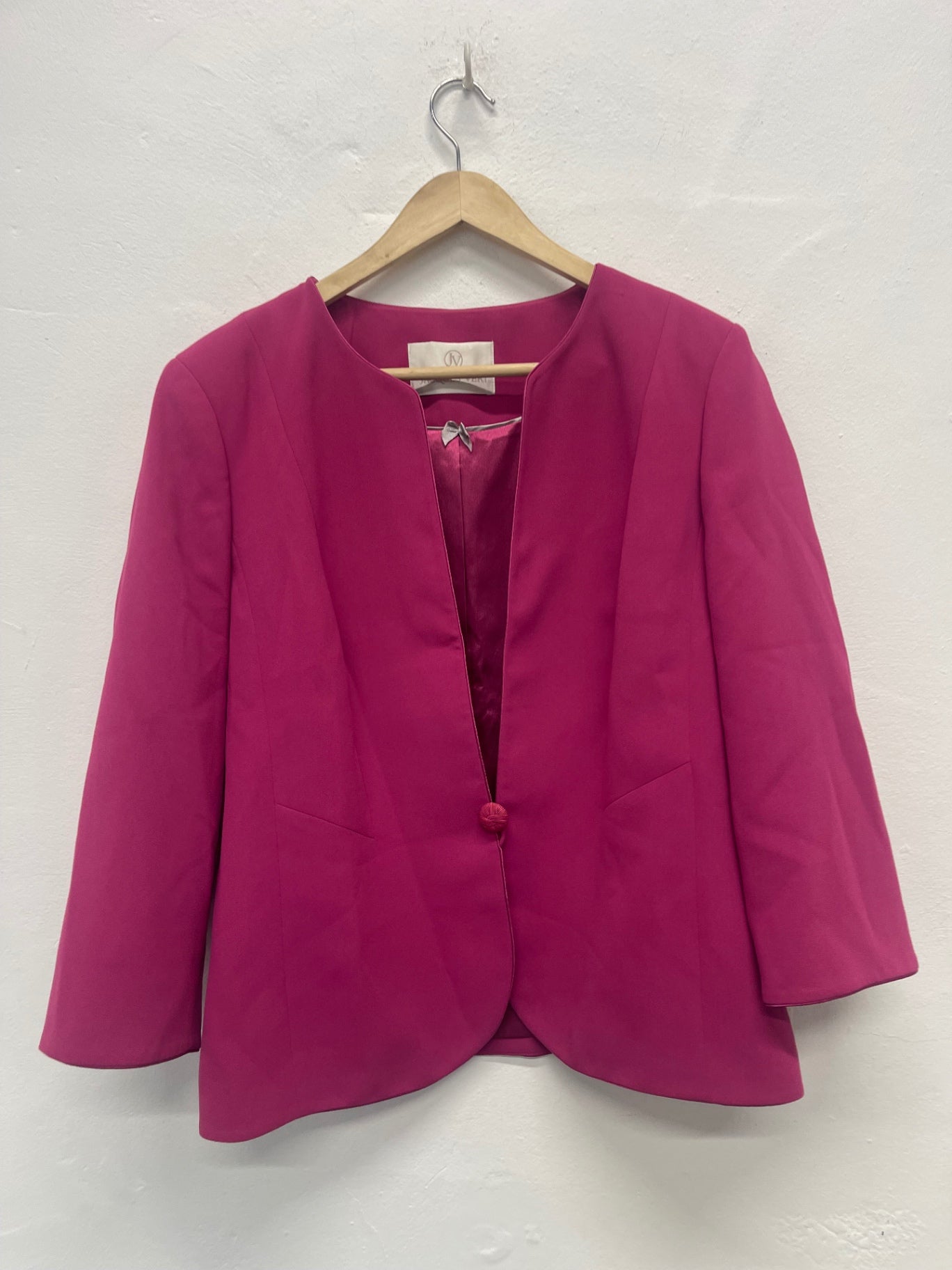 Fabulous Jacques Vert occasion party  Blazer Uk18 Pink AS602