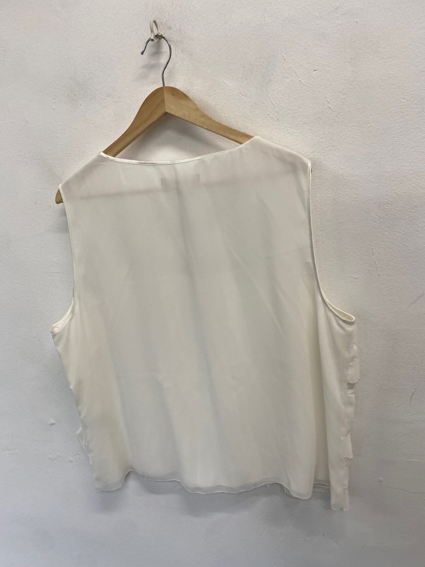 Fabulous Jacques Vert occasion party fringed Top UK 22 Ivory AS602
