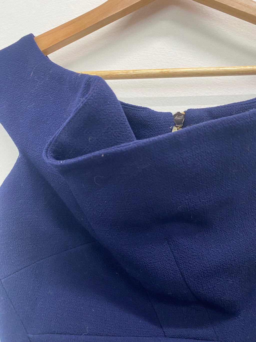 Fabulous Roland Mouret Crepe fitted corset top  UK12 Navy Blue JW603