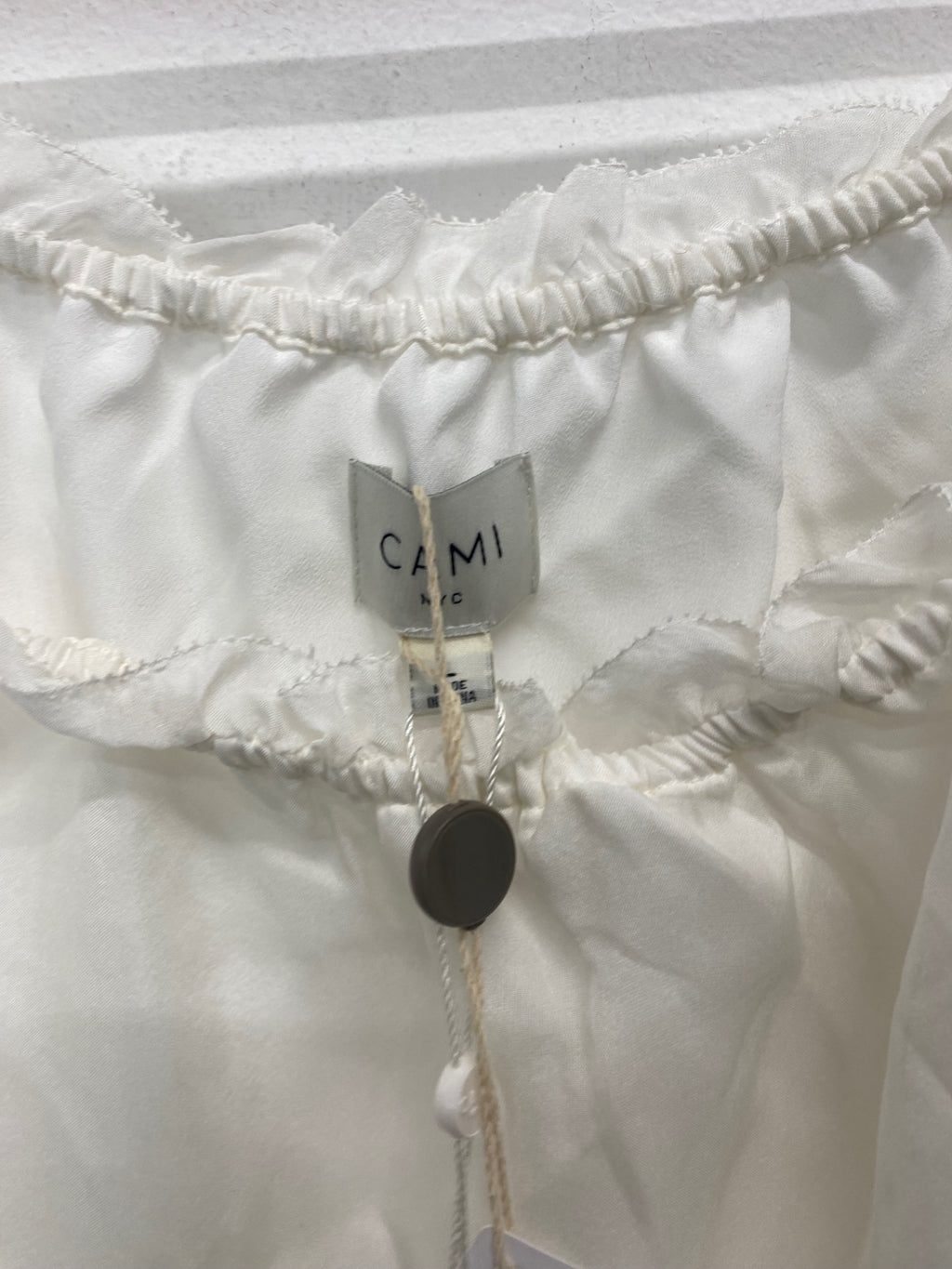 Fabulous Cami puff sleeve corset top appliqué sleeves UKL cream JW603