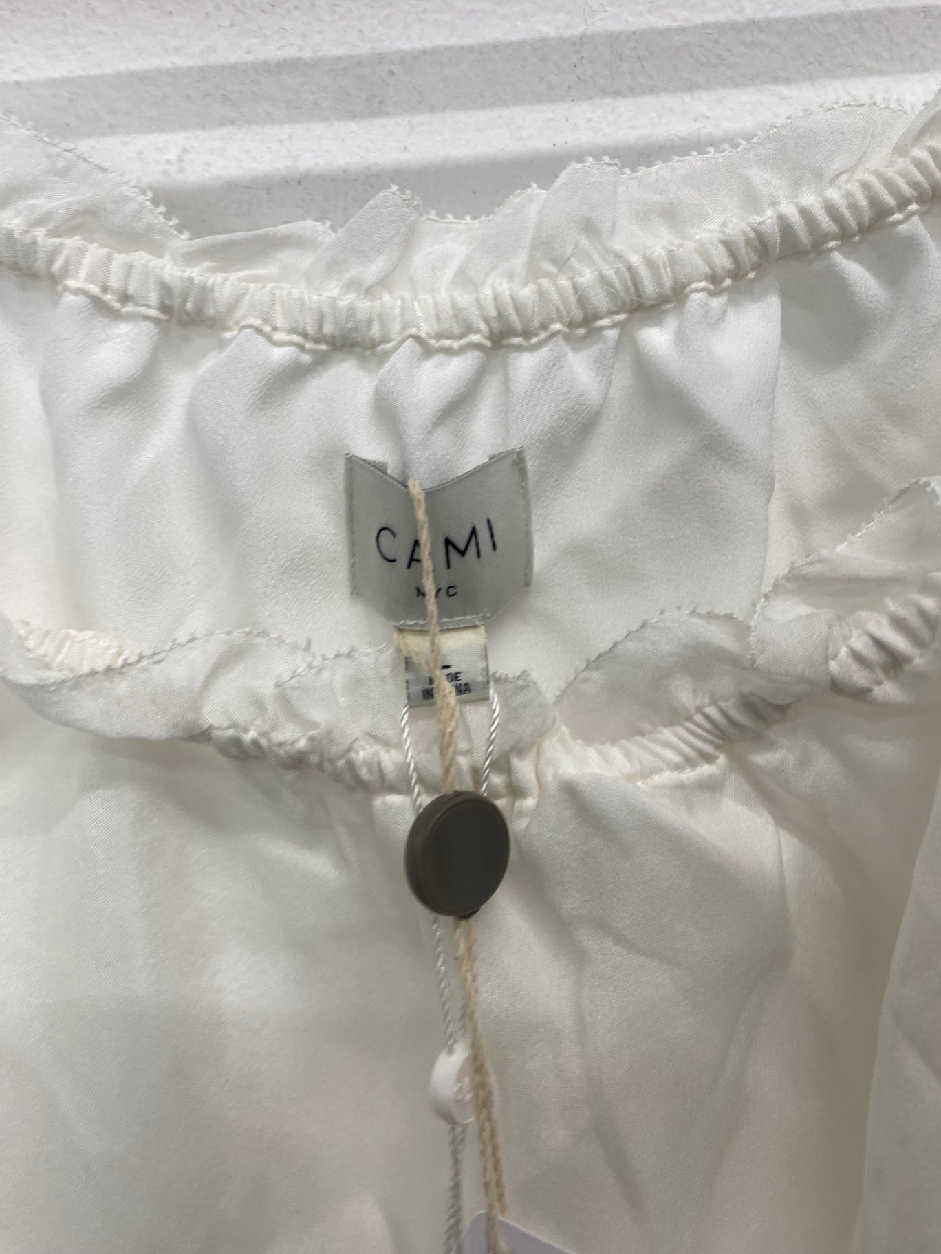 Fabulous Cami puff sleeve corset top appliqué sleeves UKL cream JW603