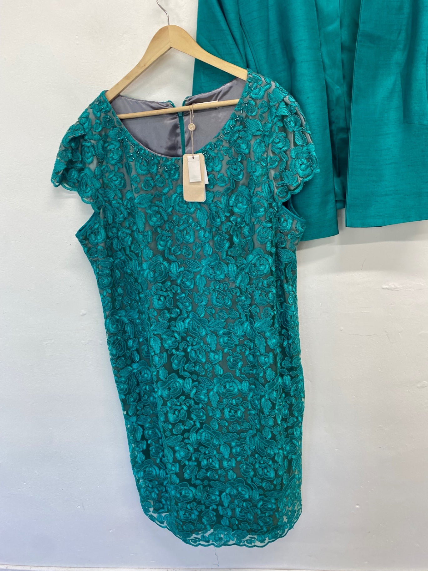 Fabulous Jacques Vert occasional MOB Party outfit UK24 Teal AS602