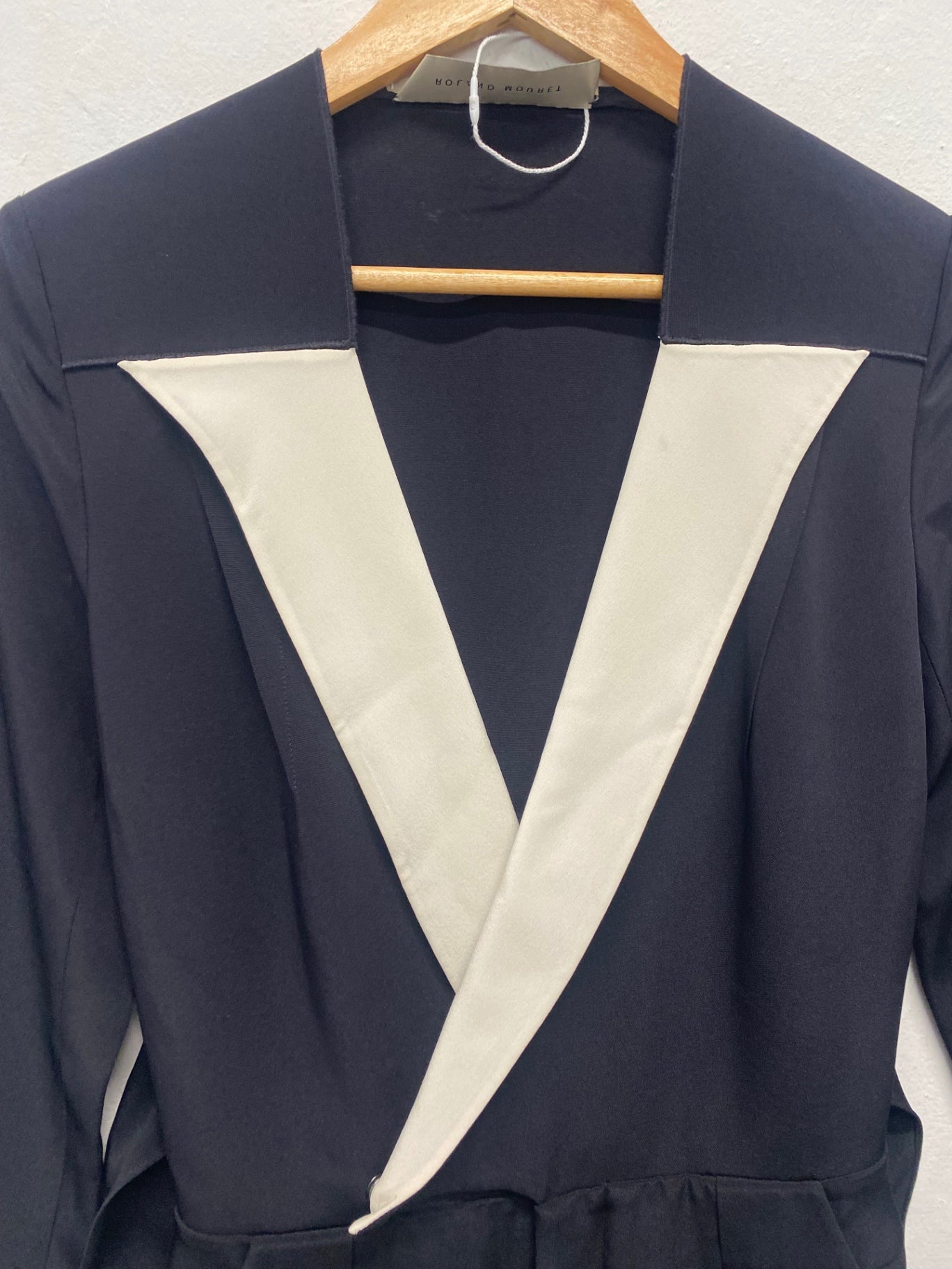 Fabulous Roland Mouret Formal Party Jumpsuit UK12 Navy Blue JW603