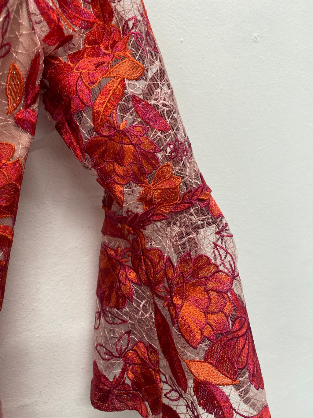 Fabulous Marquesa Notte pink & red floral occasion Dress UK10 JW603