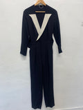 Fabulous Roland Mouret Formal Party Jumpsuit UK12 Navy Blue JW603