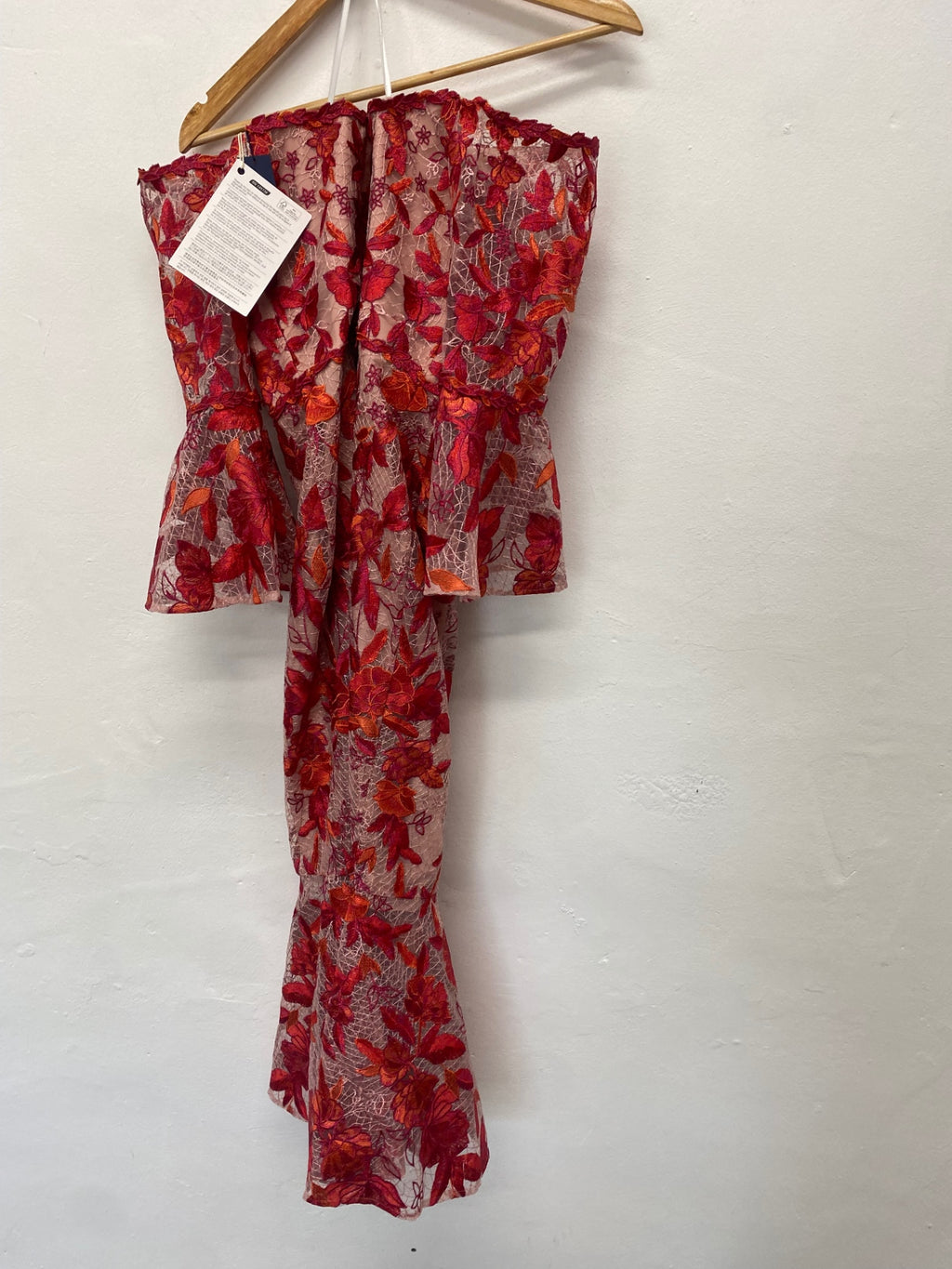 Fabulous Marquesa Notte pink & red floral occasion Dress UK10 JW603