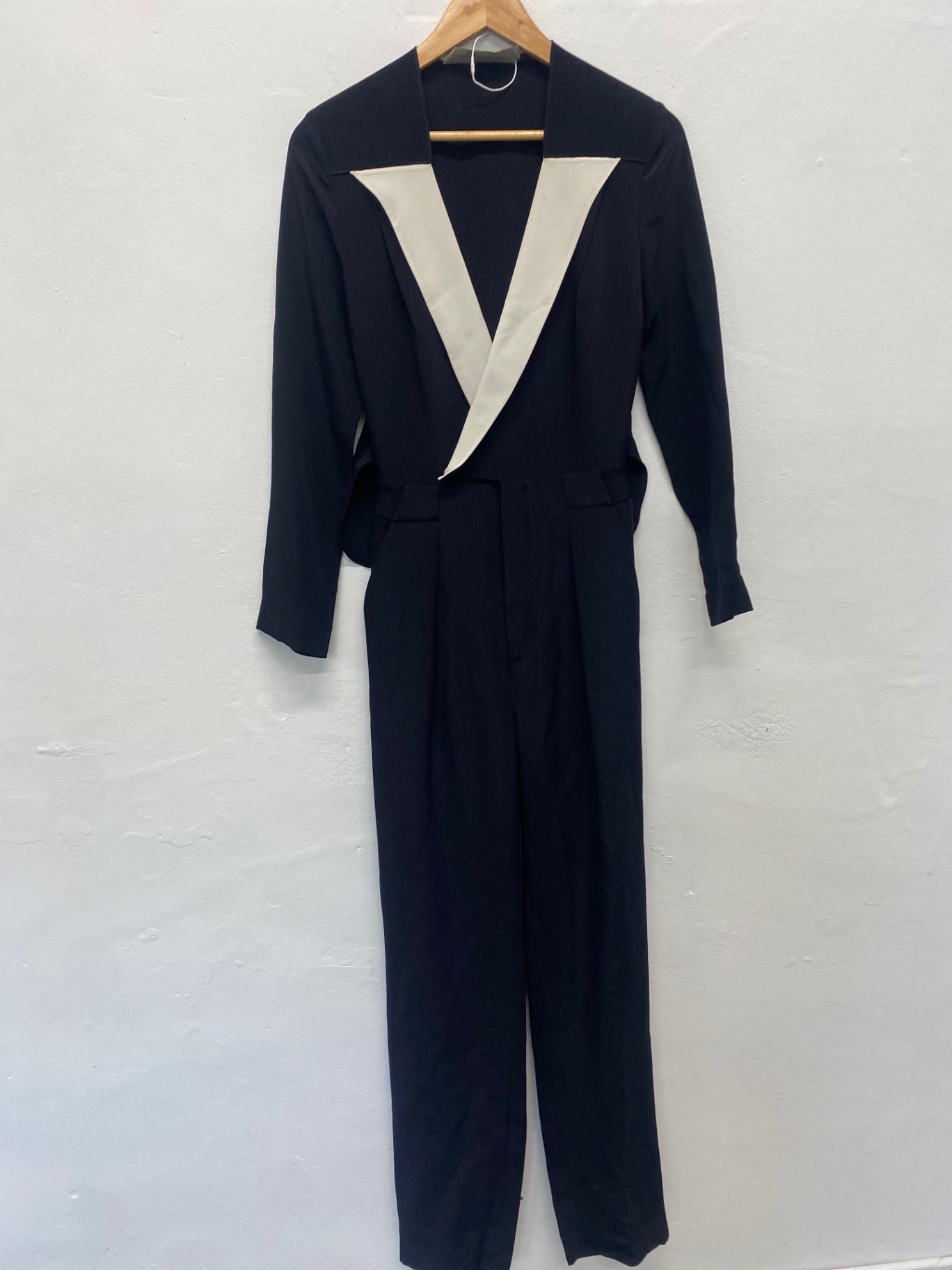 Fabulous Roland Mouret Formal Party Jumpsuit UK12 Navy Blue JW603