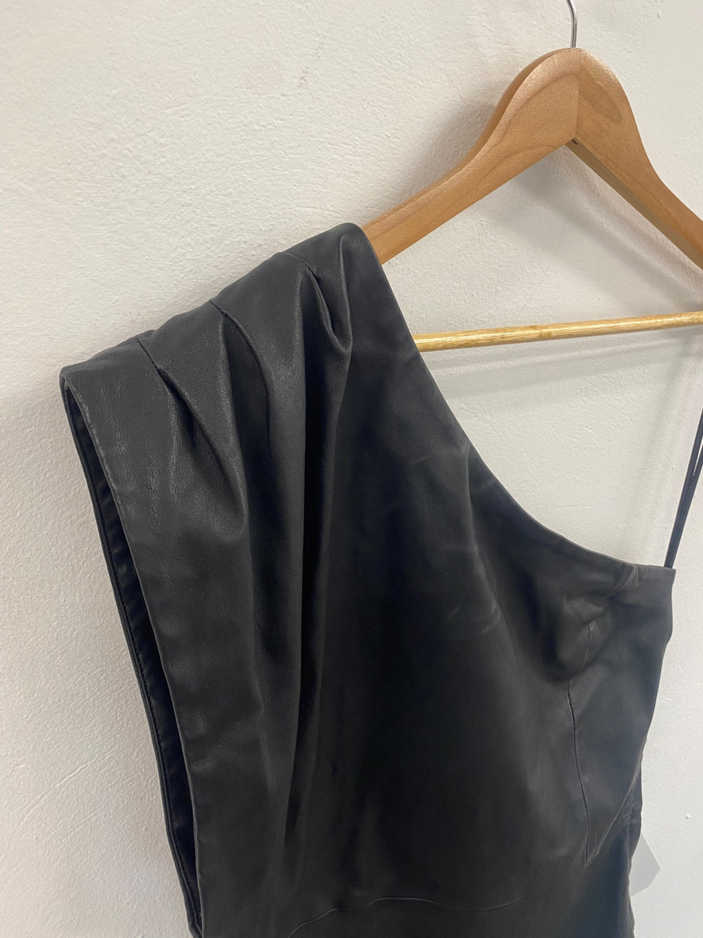Fabulous IRO leather nappa Cocktail Dress UK12 Black JW603