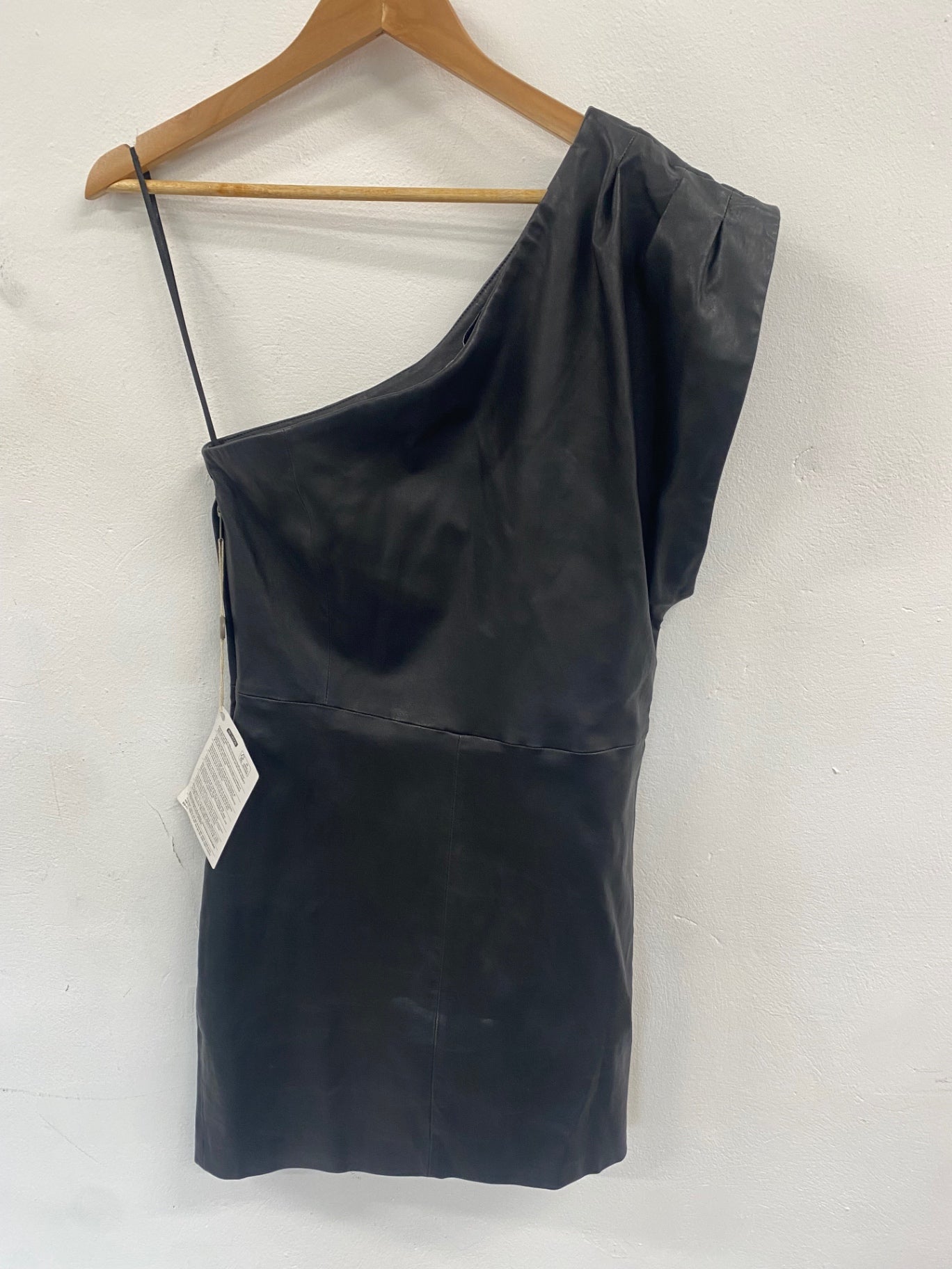 Fabulous IRO leather nappa Cocktail Dress UK12 Black JW603