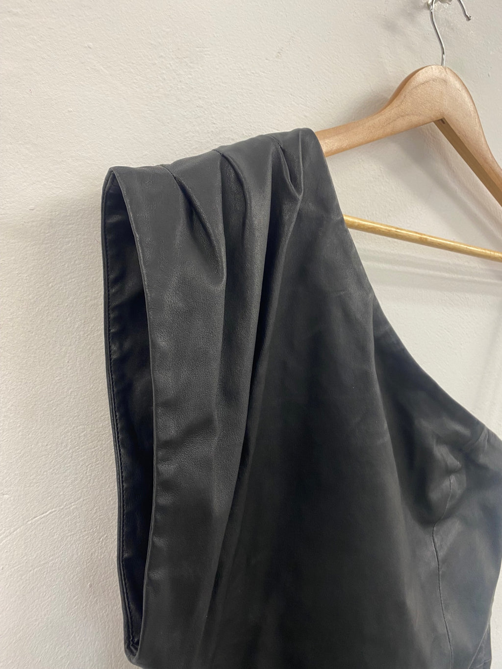 Fabulous IRO leather nappa Cocktail Dress UK12 Black JW603