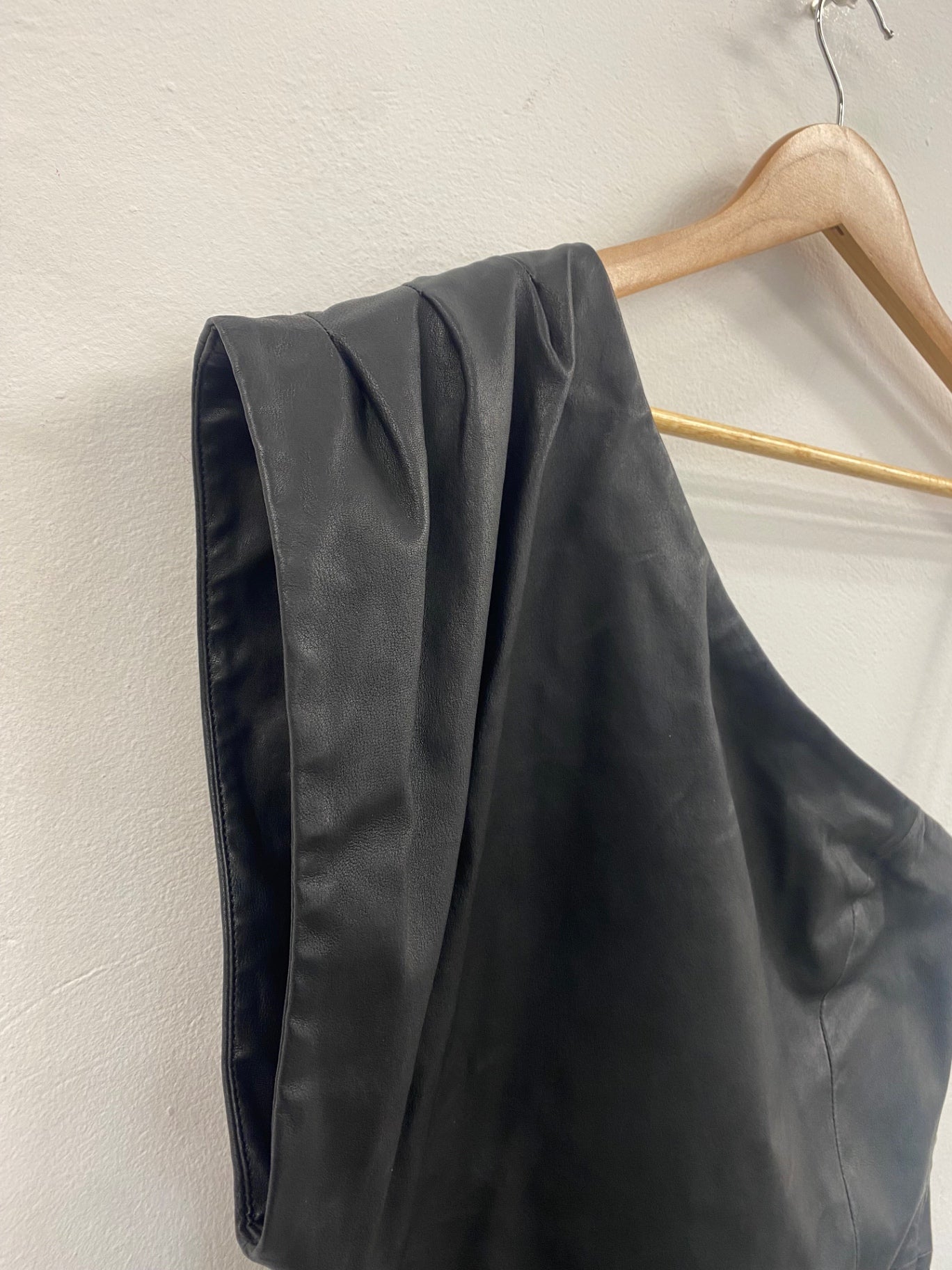 Fabulous IRO leather nappa Cocktail Dress UK12 Black JW603