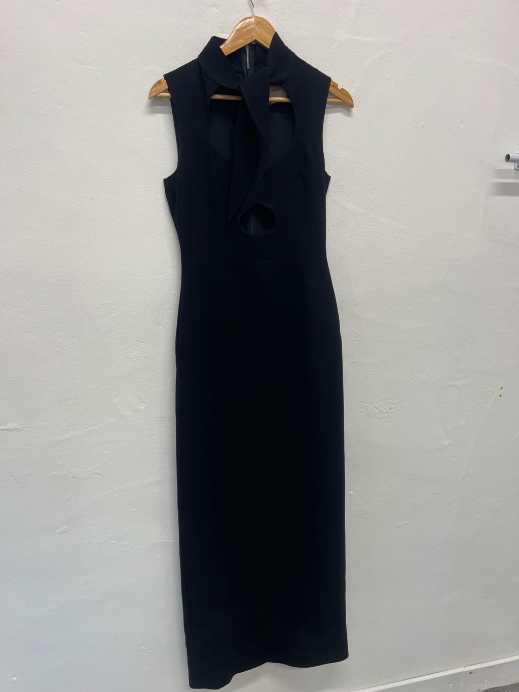 Fabulous ROKSANDA fitted elegant Evening Dress UK8 Black Crepe JW603