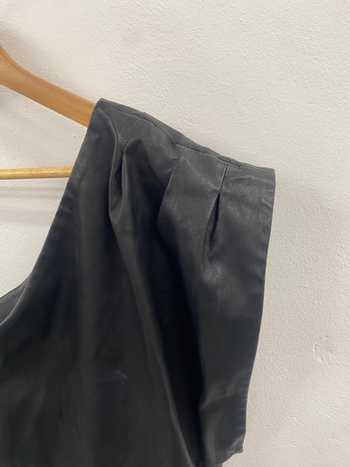Fabulous IRO leather nappa Cocktail Dress UK12 Black JW603