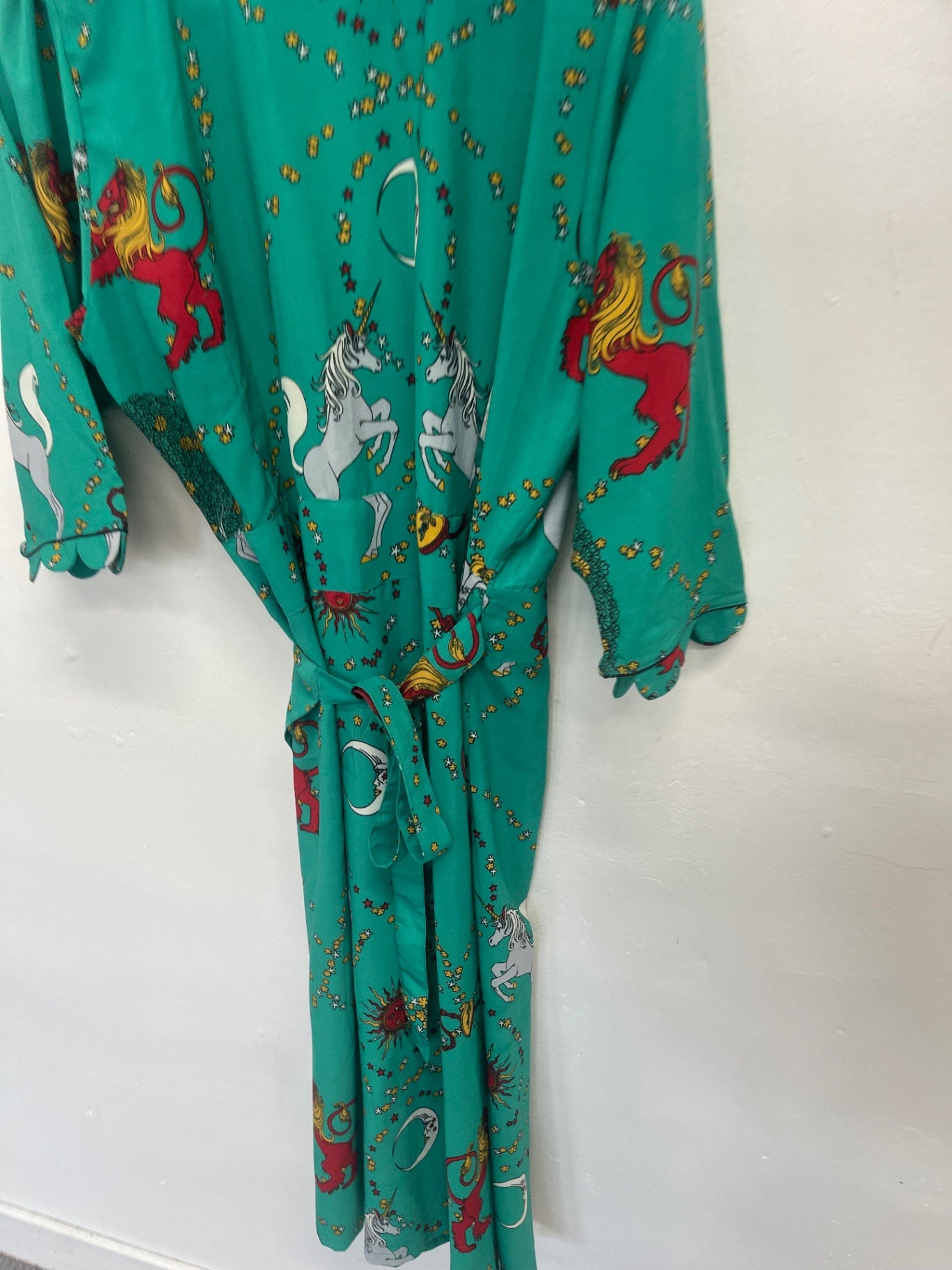 Fabulous Anami Janine unicorn wrap Dress UkXL uk14  Teal KW605 