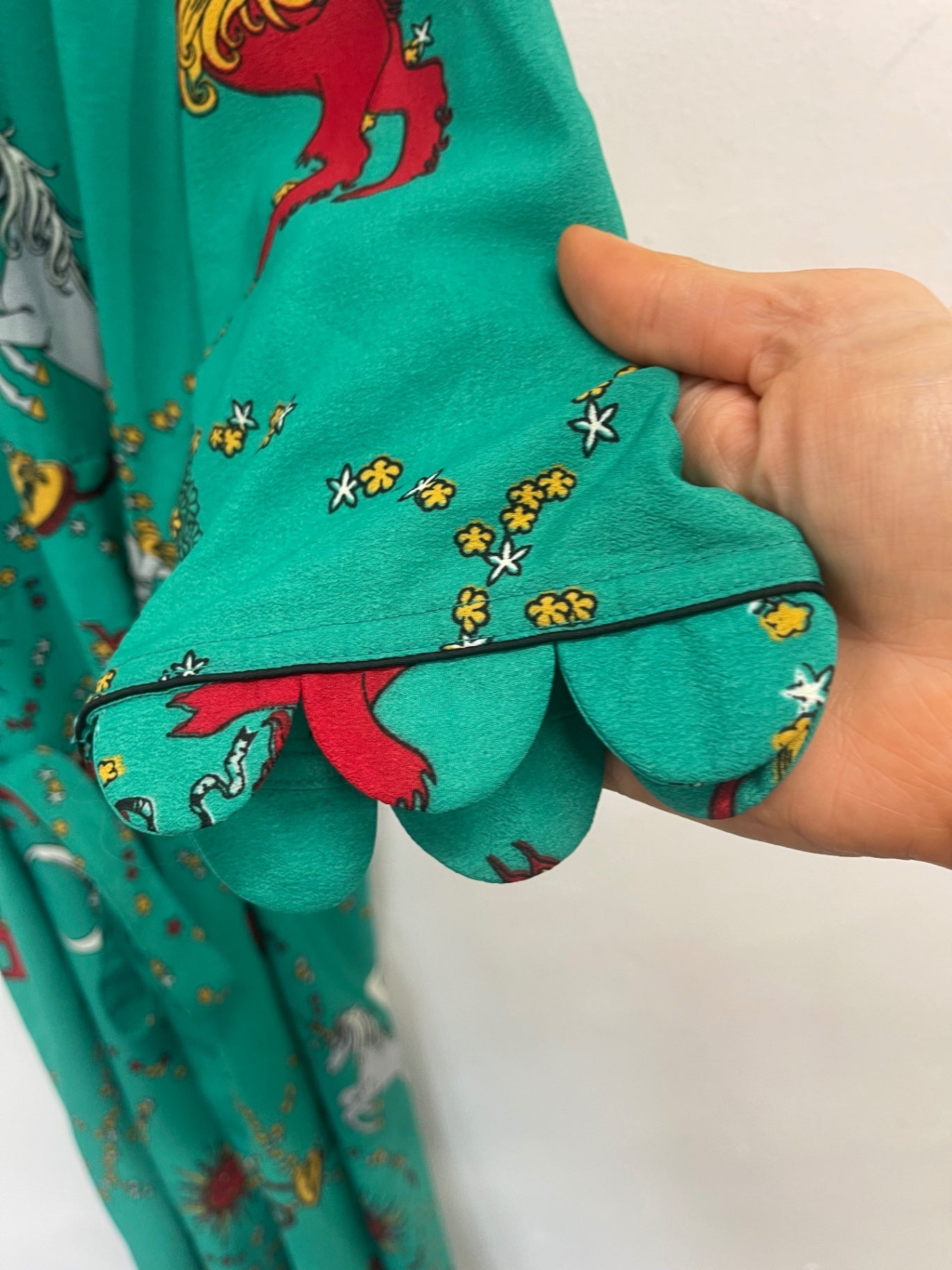 Fabulous Anami Janine unicorn wrap Dress UkXL uk14  Teal KW605 