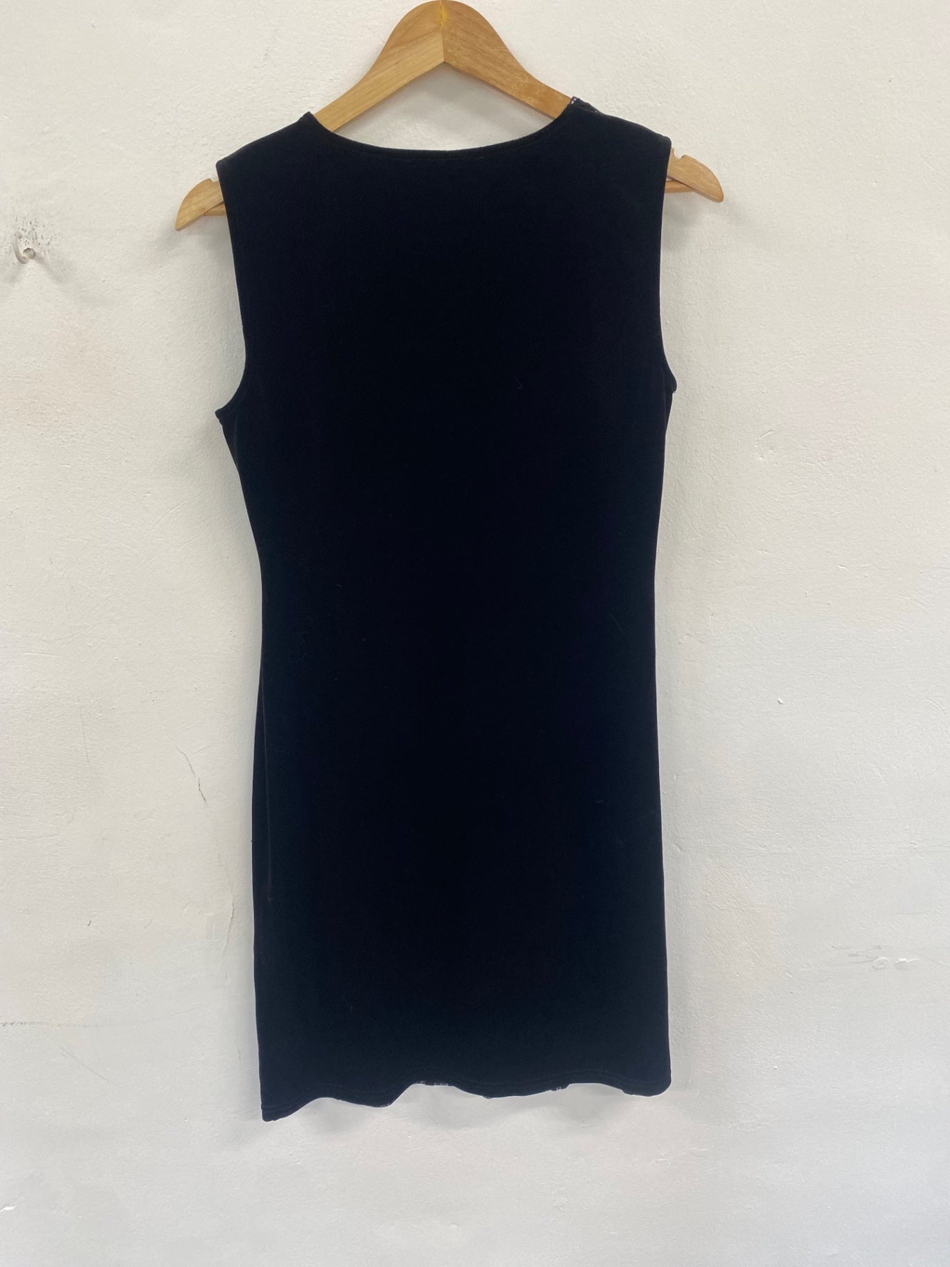 Fabulous Joseph Ribkoff Dress UK12 Black & Silver velvet KW605