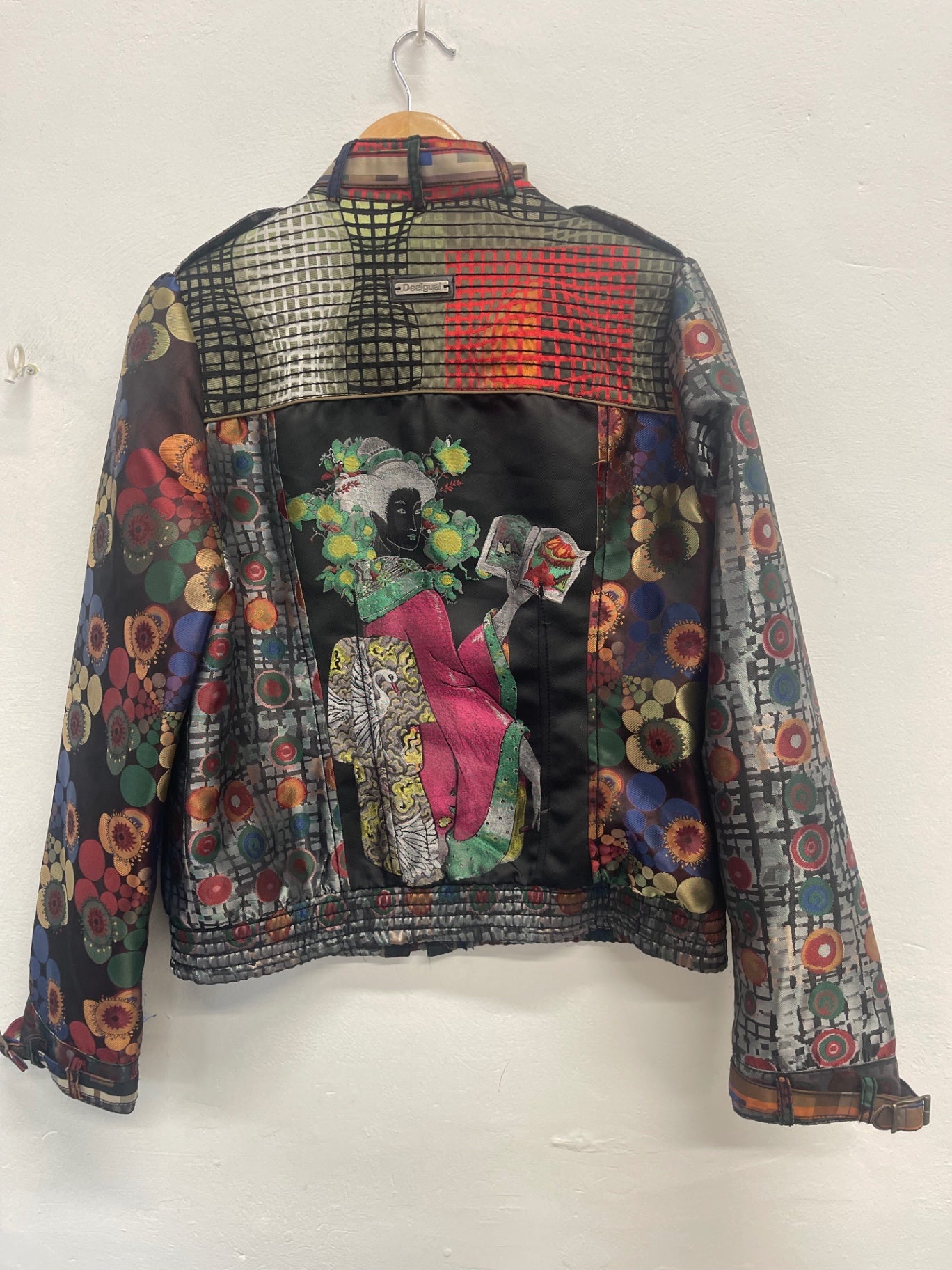 Fabulous Desigual bright fun bomber Jacket  Uk16 Multicoloured kW605