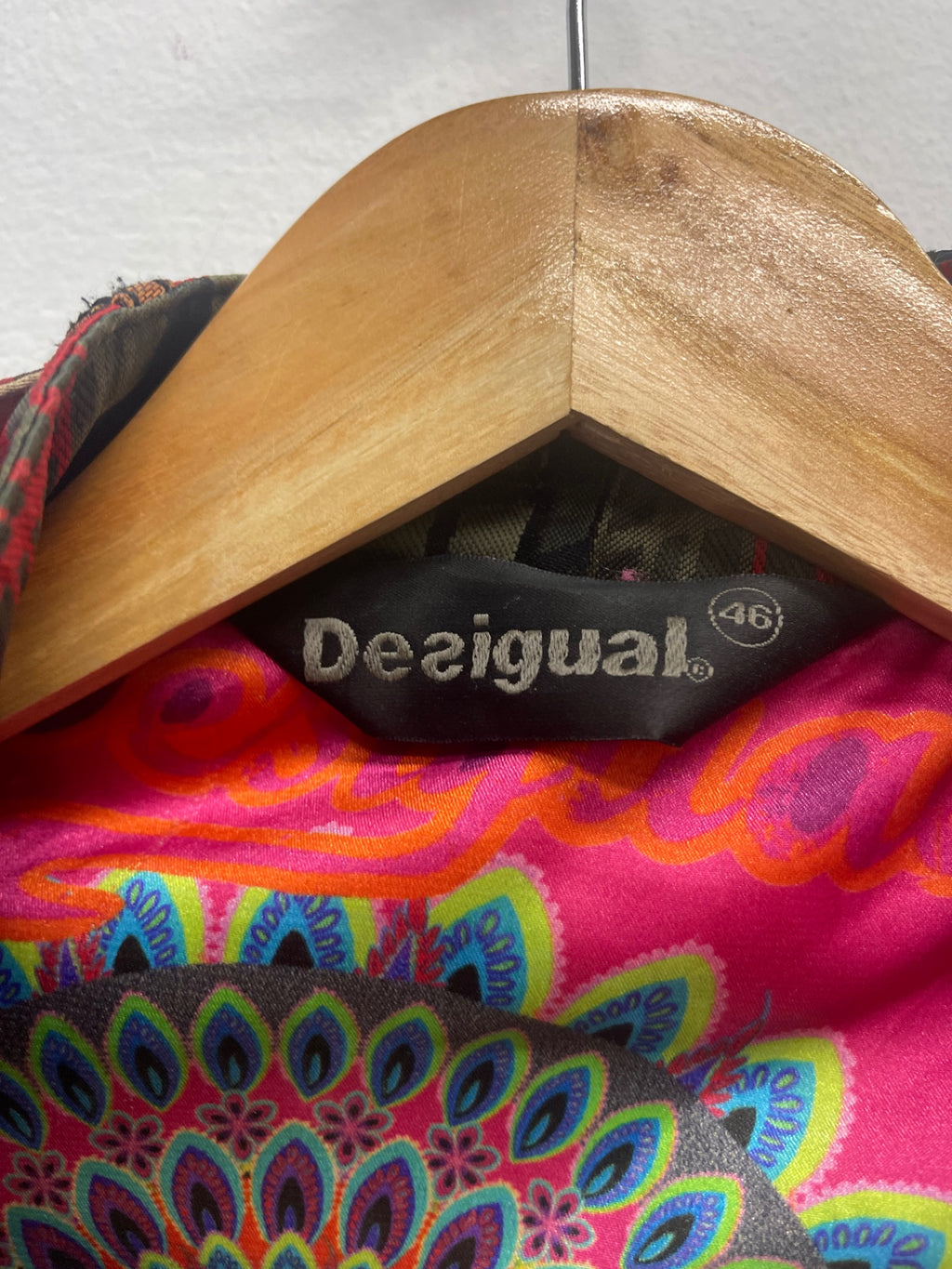 Fabulous Desigual bright fun bomber Jacket  Uk16 Multicoloured kW605