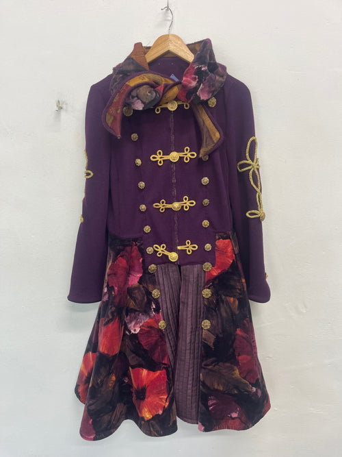 Fabulous Amber Studios purple alternative Fantasy Coat UkM Purple Rrp £400 KW605