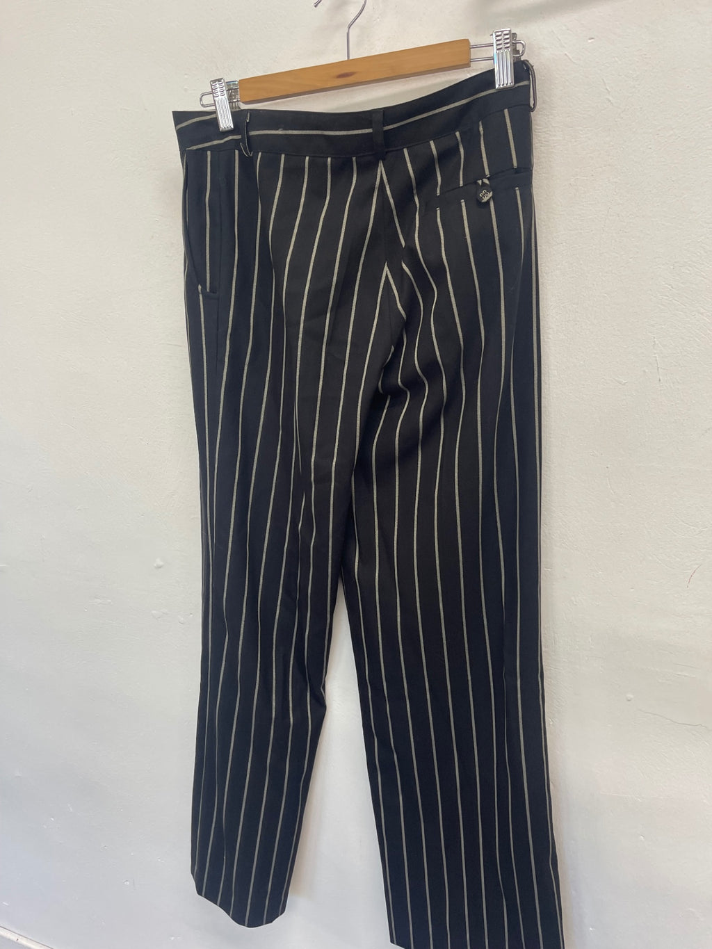 Fabulous st-martins Y2K pinstripe Suit UkM (12) Black & white pinstripes KW605
