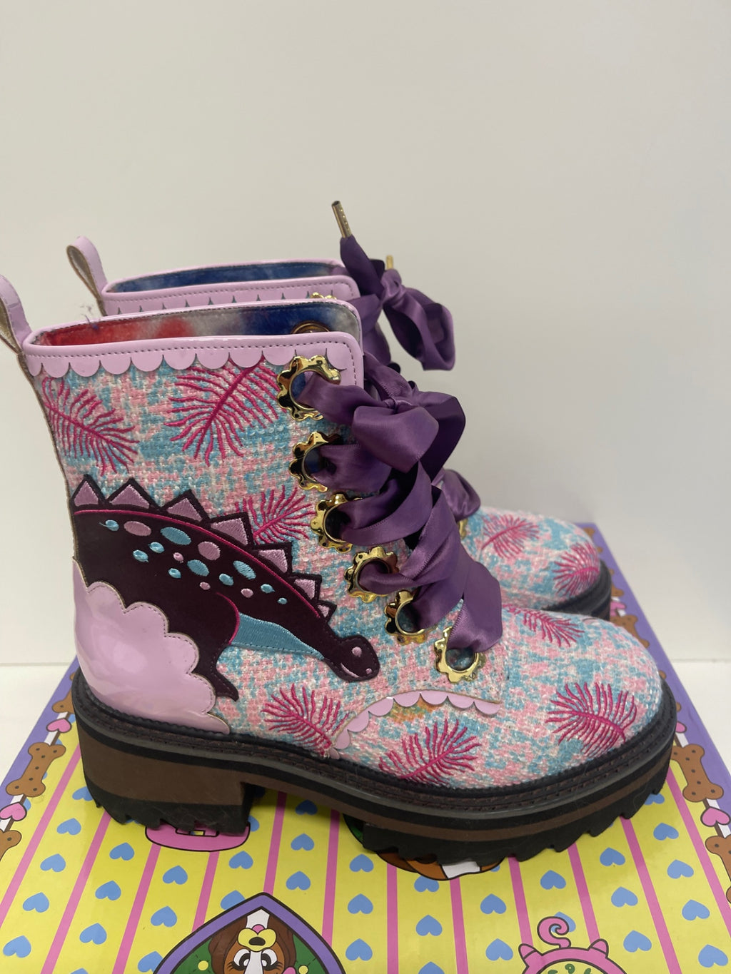 Fabulous Jurassic Jump 1992 irregular choice RARE Boots Uk5 Pink New KW605