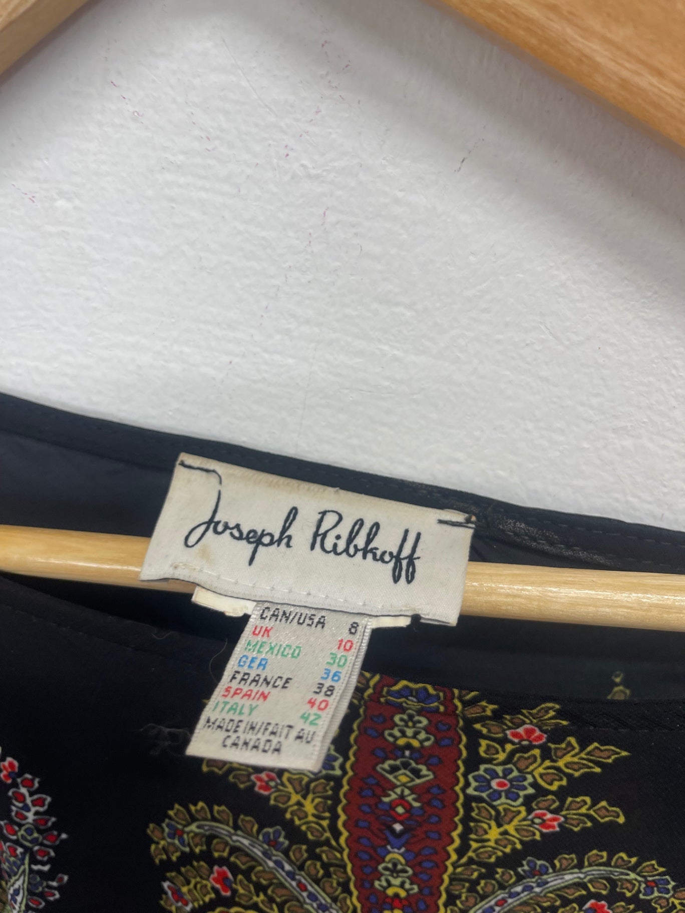 Fabulous Joseph Ribkoff tasseled boho Poncho Top uk10 Black KW605