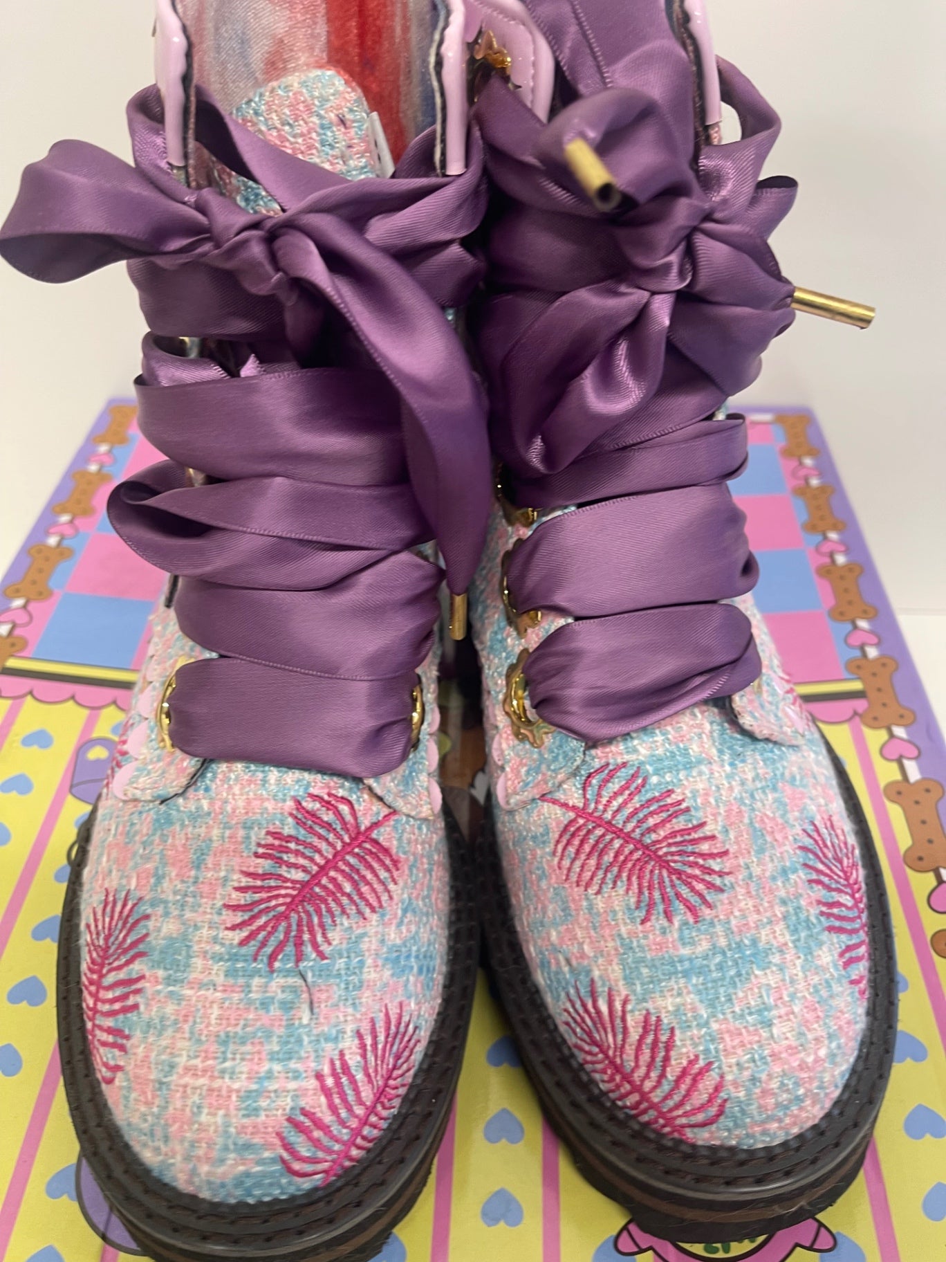 Fabulous Jurassic Jump 1992 irregular choice RARE Boots Uk5 Pink New KW605