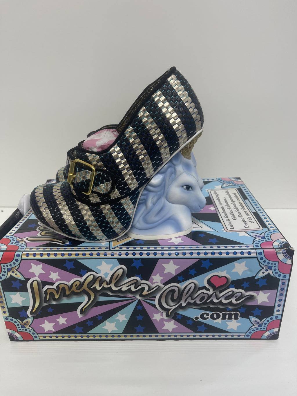 Fabulous Irregular Choice Full of Grace Unicorn Shoes uk4 ice unicorn New Rare KW605