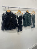Fabulous adidas Tracksuit  x 2 Age 3-4 Black / Green #3 KB606