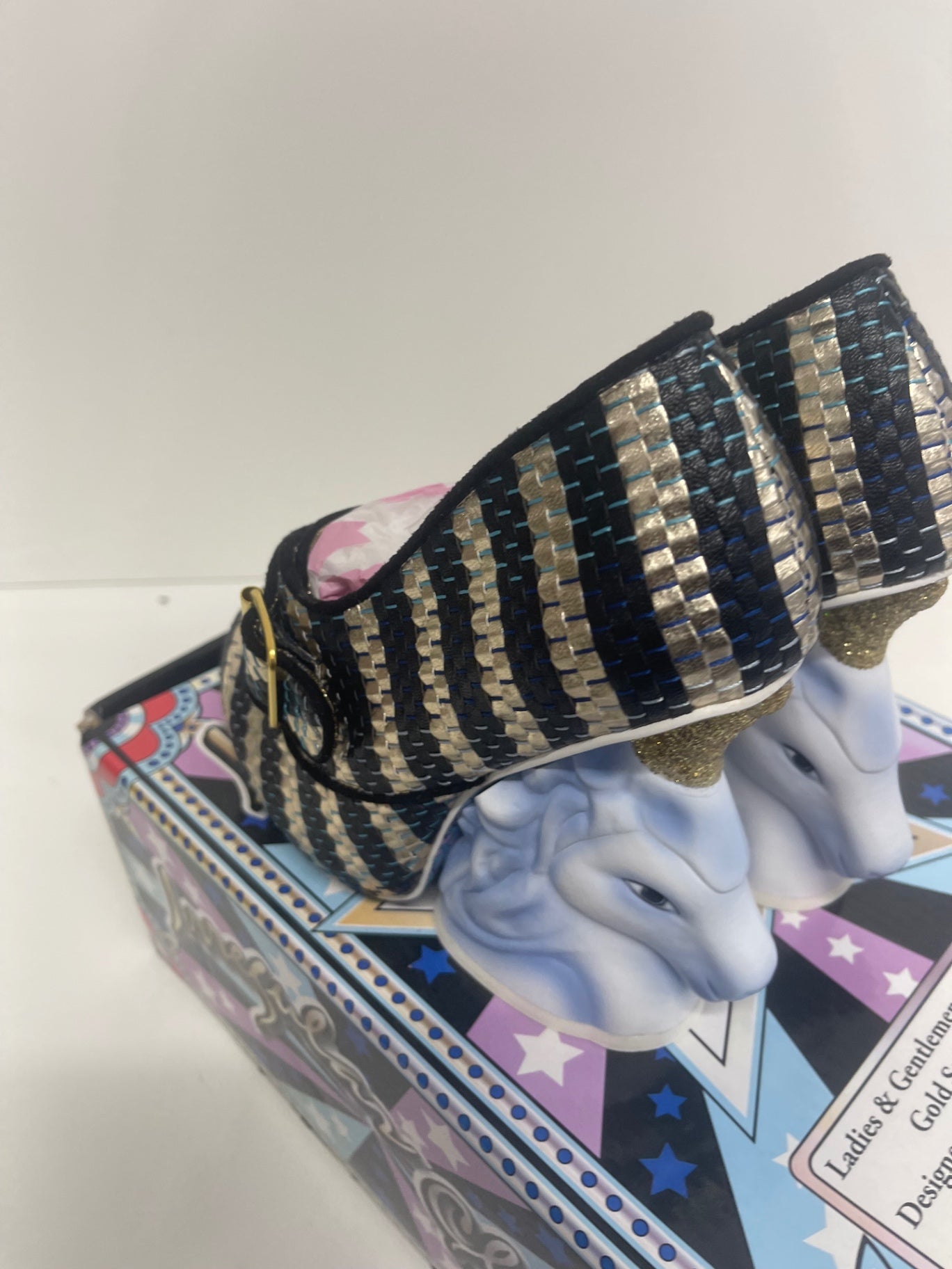 Fabulous Irregular Choice Full of Grace Unicorn Shoes uk4 ice unicorn New Rare KW605