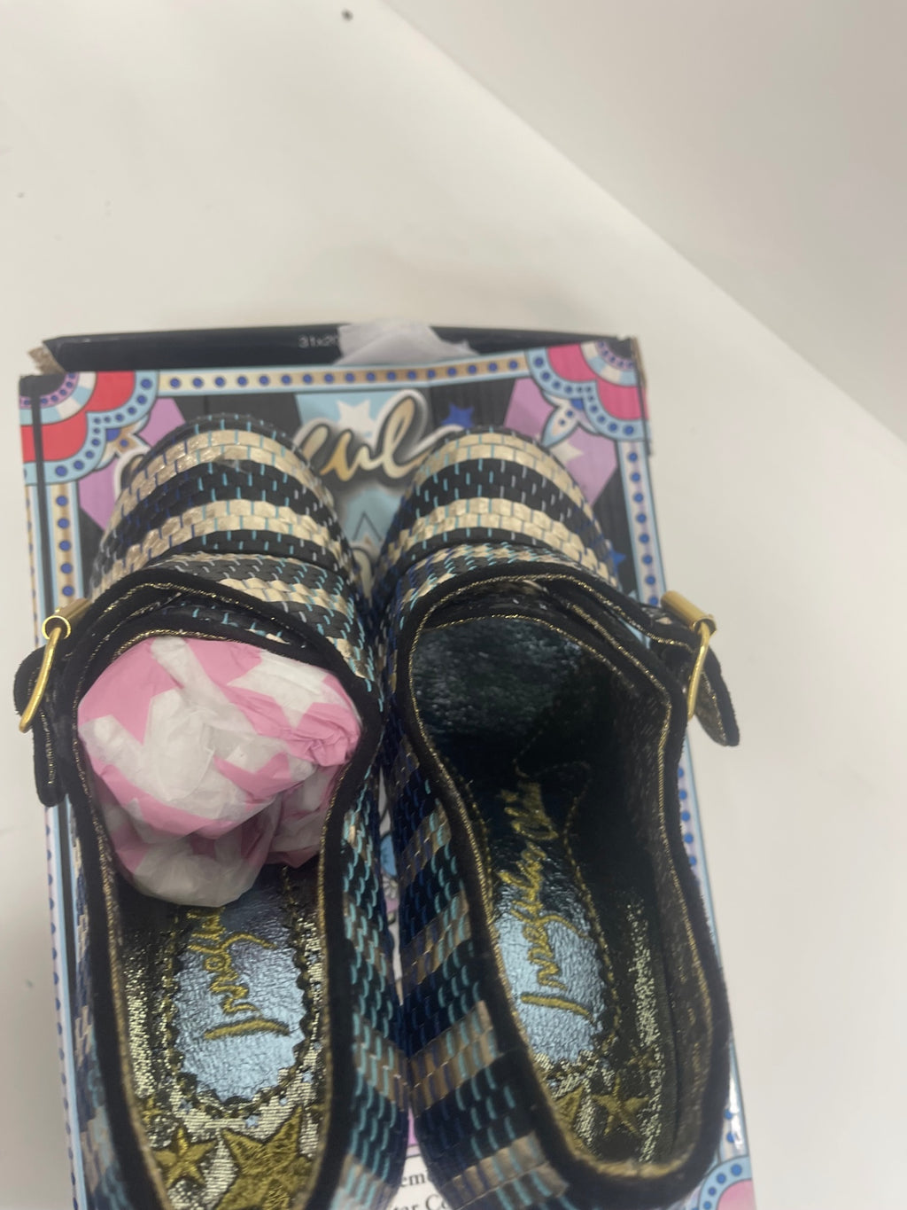 Fabulous Irregular Choice Full of Grace Unicorn Shoes uk4 ice unicorn New Rare KW605