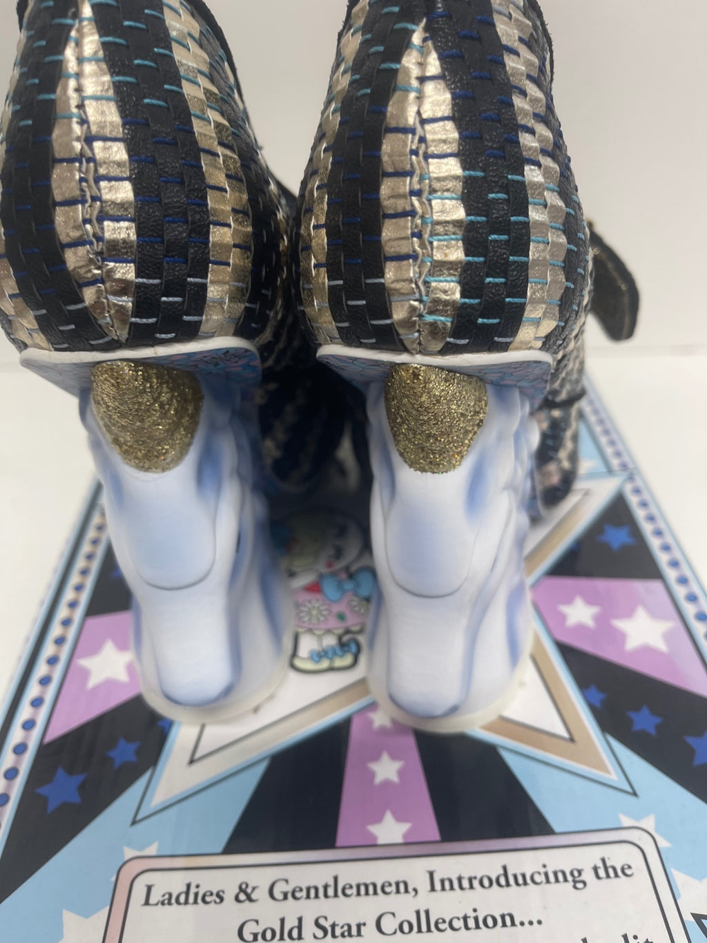 Fabulous Irregular Choice Full of Grace Unicorn Shoes uk4 ice unicorn New Rare KW605
