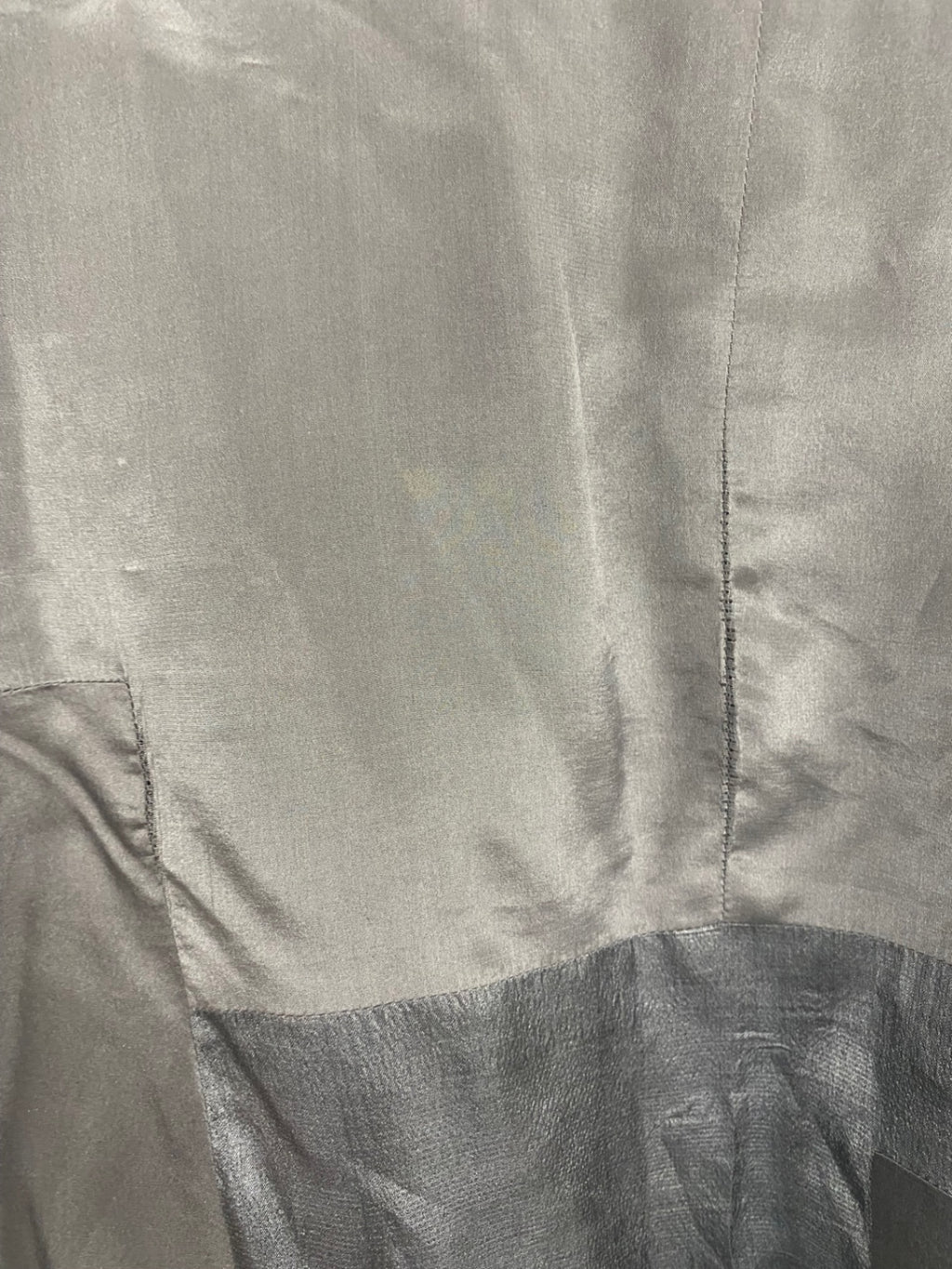 Fabulous Pure DKNY Silk patchwork Blazer L Grey KW605