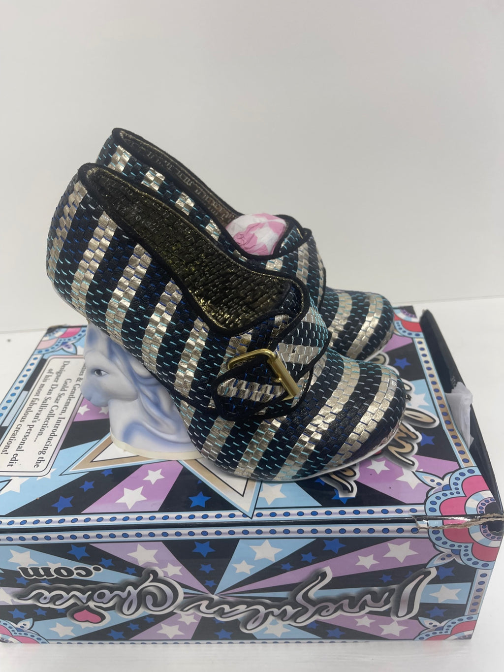 Fabulous Irregular Choice Full of Grace Unicorn Shoes uk4 ice unicorn New Rare KW605