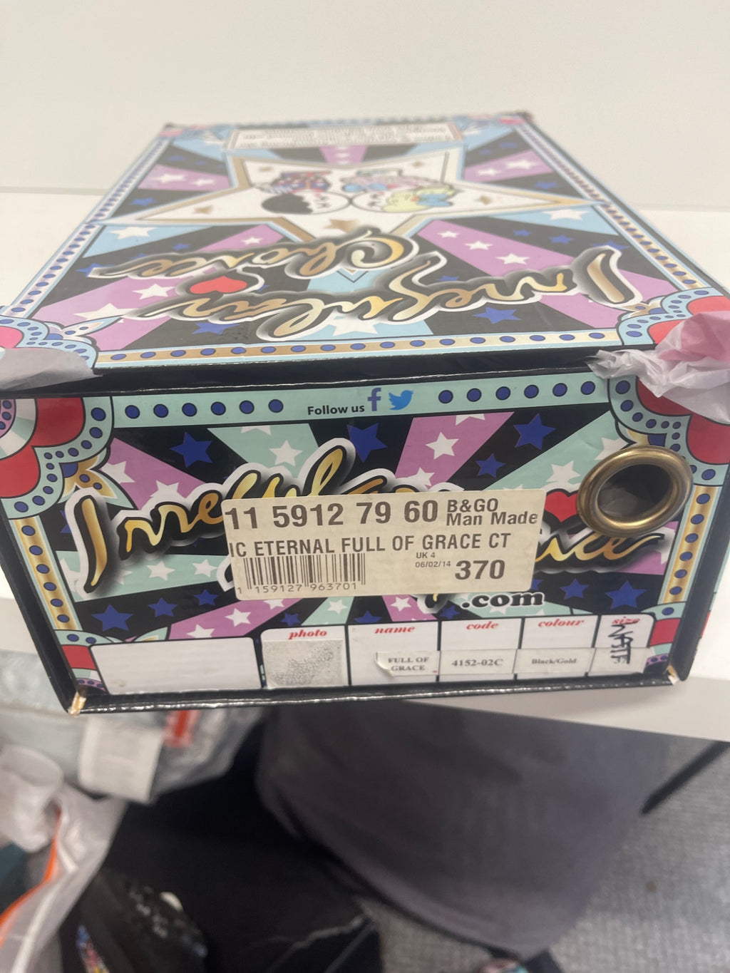Fabulous Irregular Choice Full of Grace Unicorn Shoes uk4 ice unicorn New Rare KW605