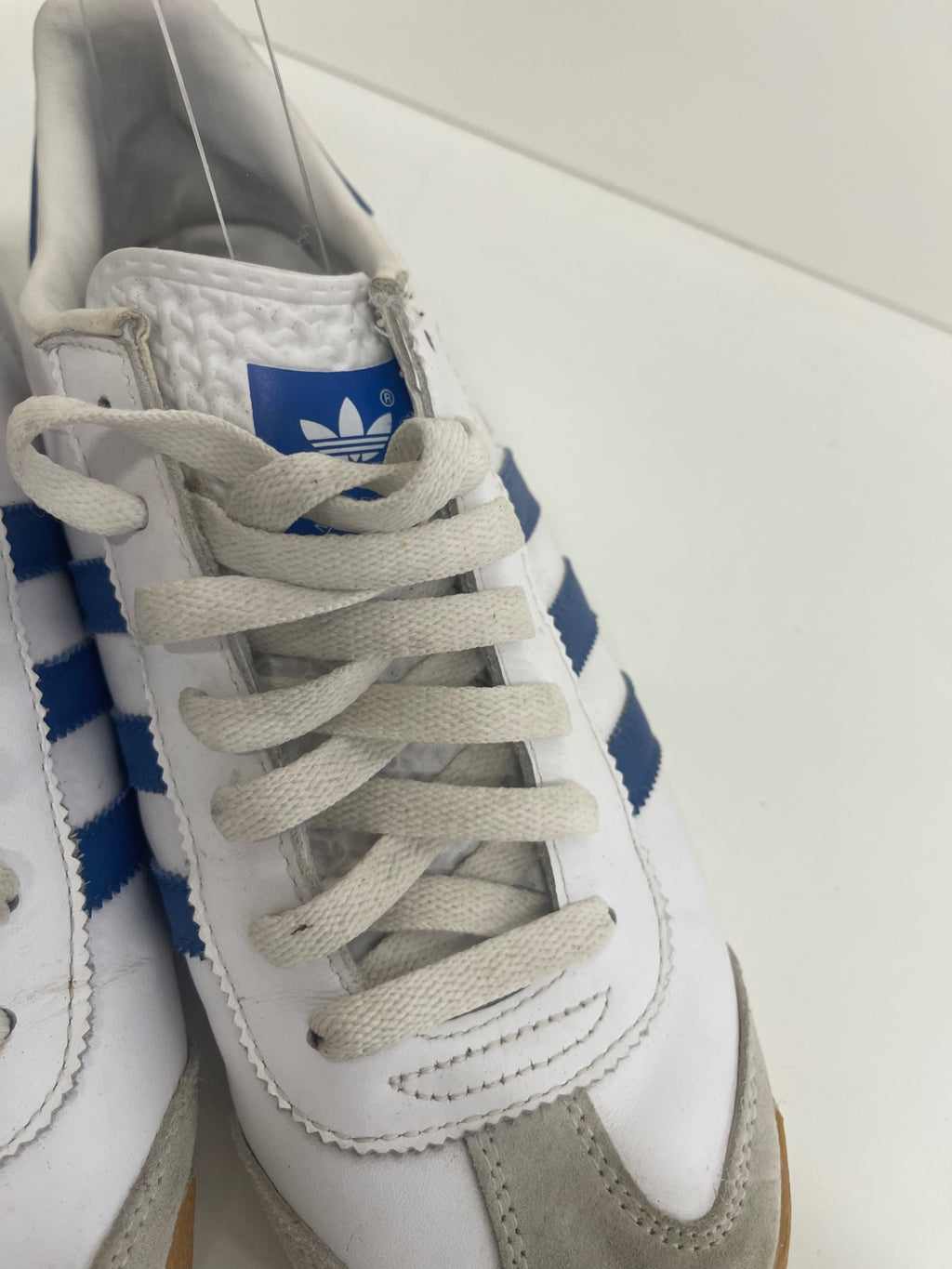 Fabulous adidas Rom Sneakers UK9 White & Blue GC607
