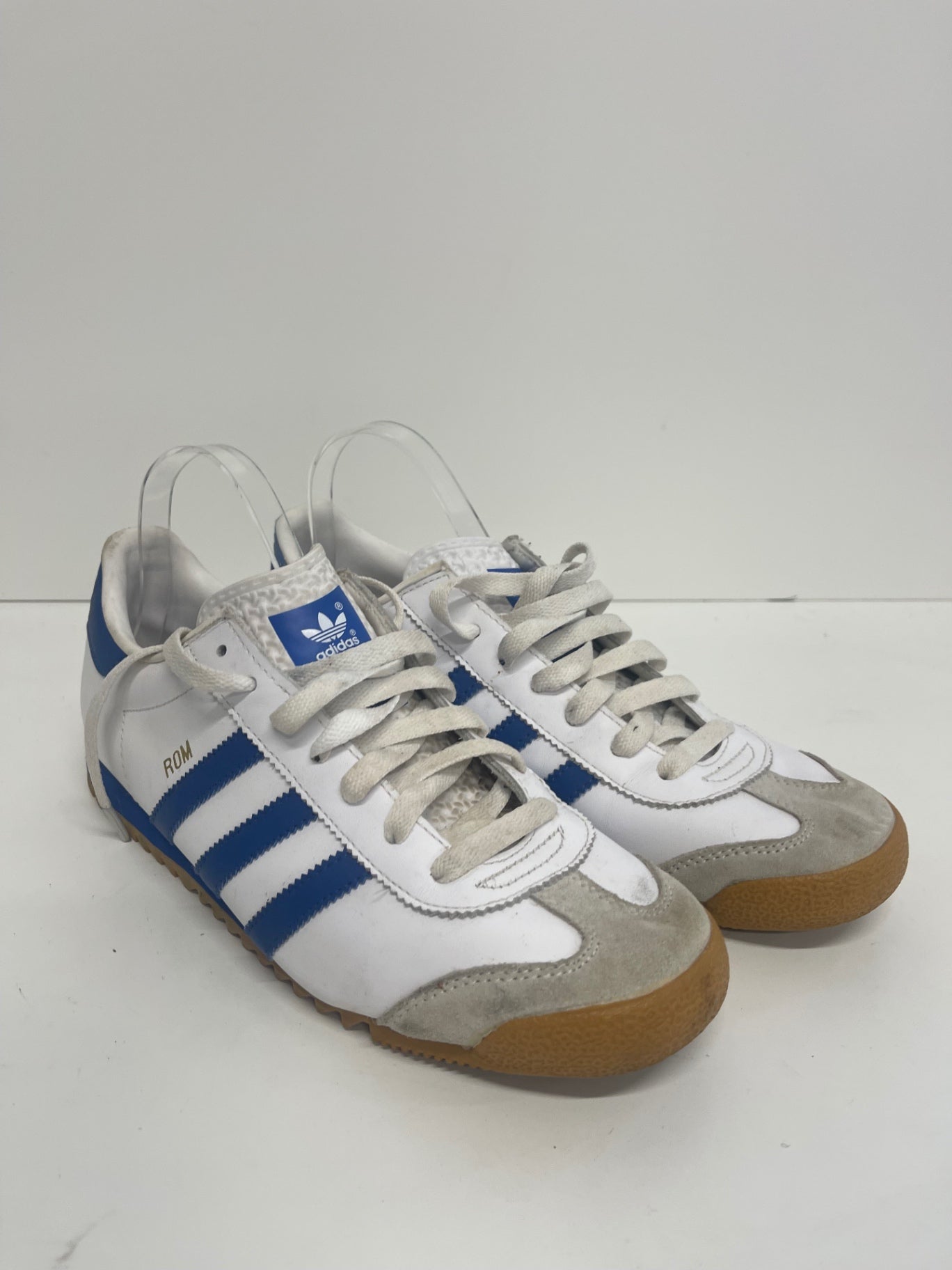 Fabulous adidas Rom Sneakers UK9 White & Blue GC607