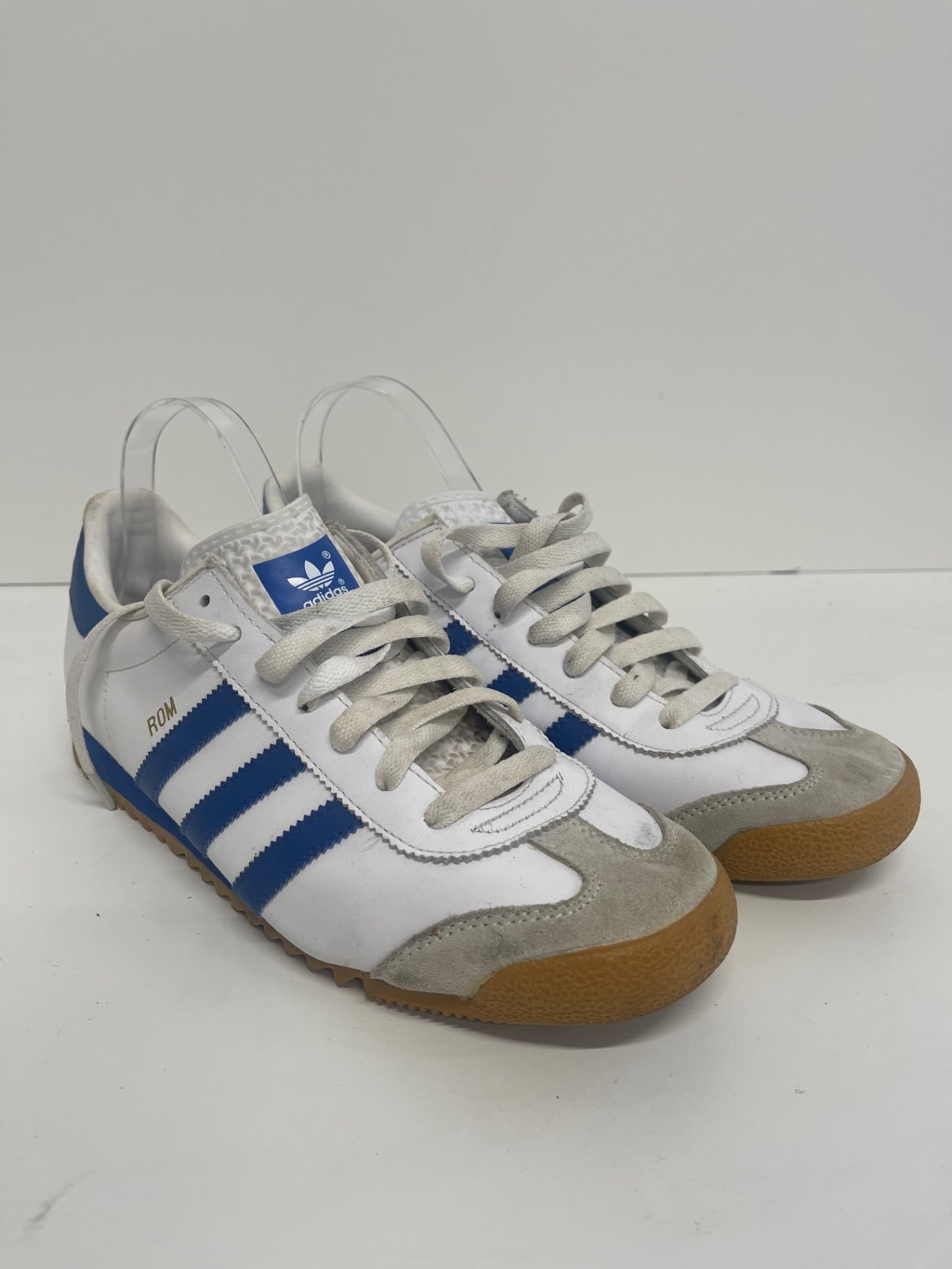 Fabulous adidas Rom Sneakers UK9 White & Blue GC607