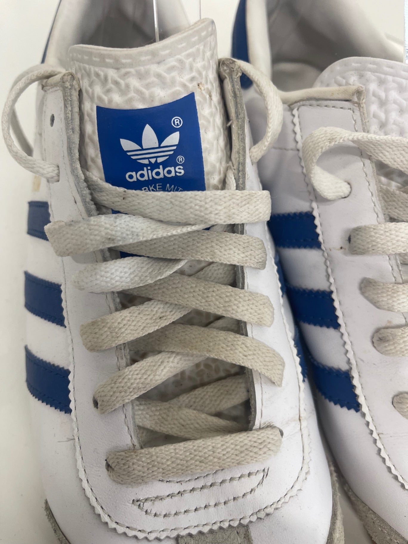 Fabulous adidas Rom Sneakers UK9 White & Blue GC607