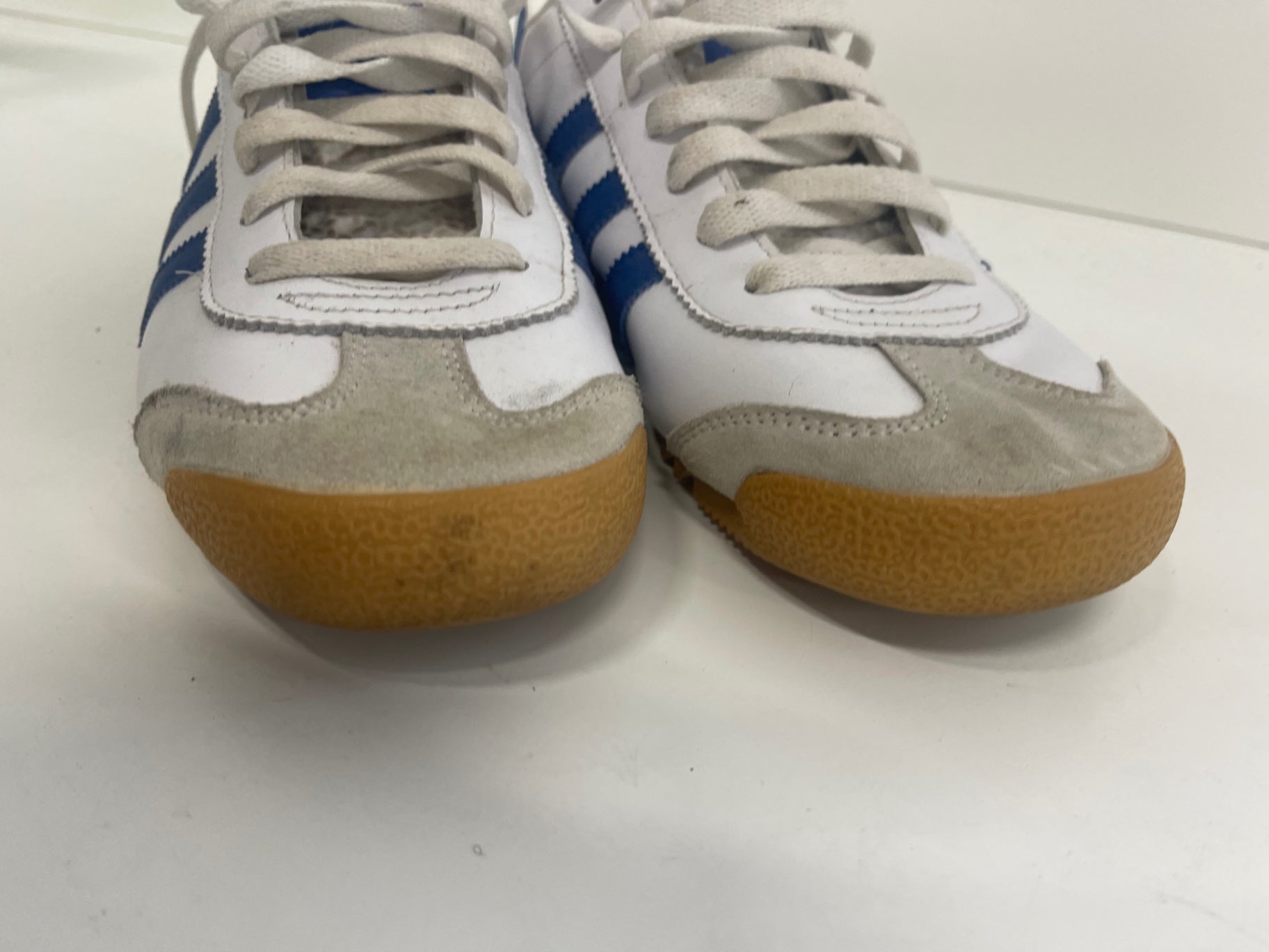 Fabulous adidas Rom Sneakers UK9 White & Blue GC607