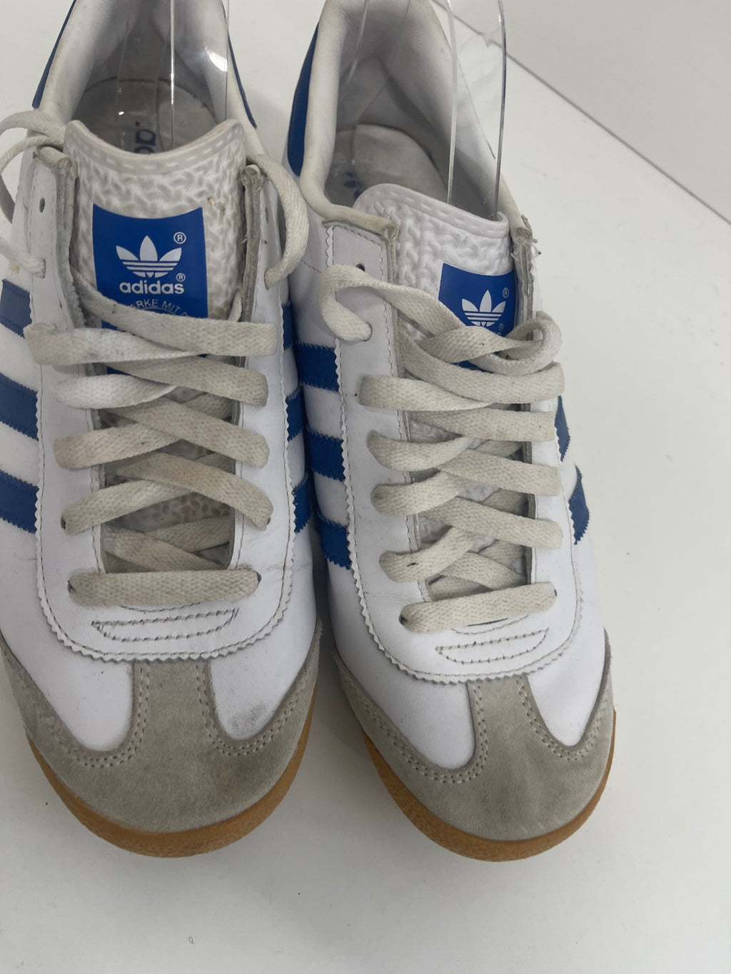 Fabulous adidas Rom Sneakers UK9 White & Blue GC607