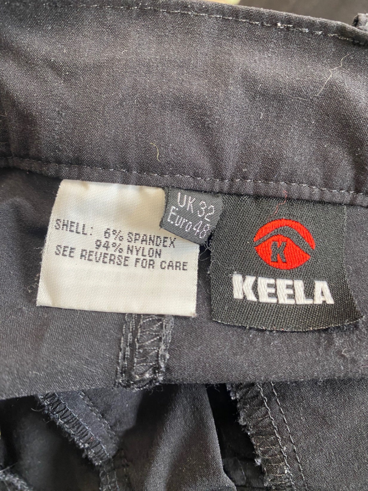 Awesome KEELA Pants hiking walking MTB 32 Black FK608