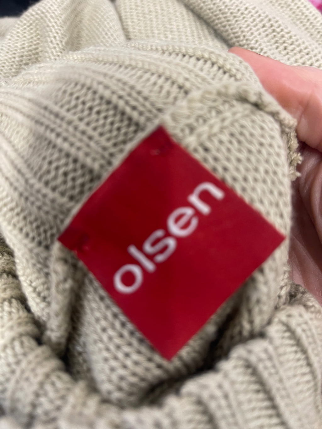 Fabulous Olsen knit Sweater UK18 Sage Green FK608