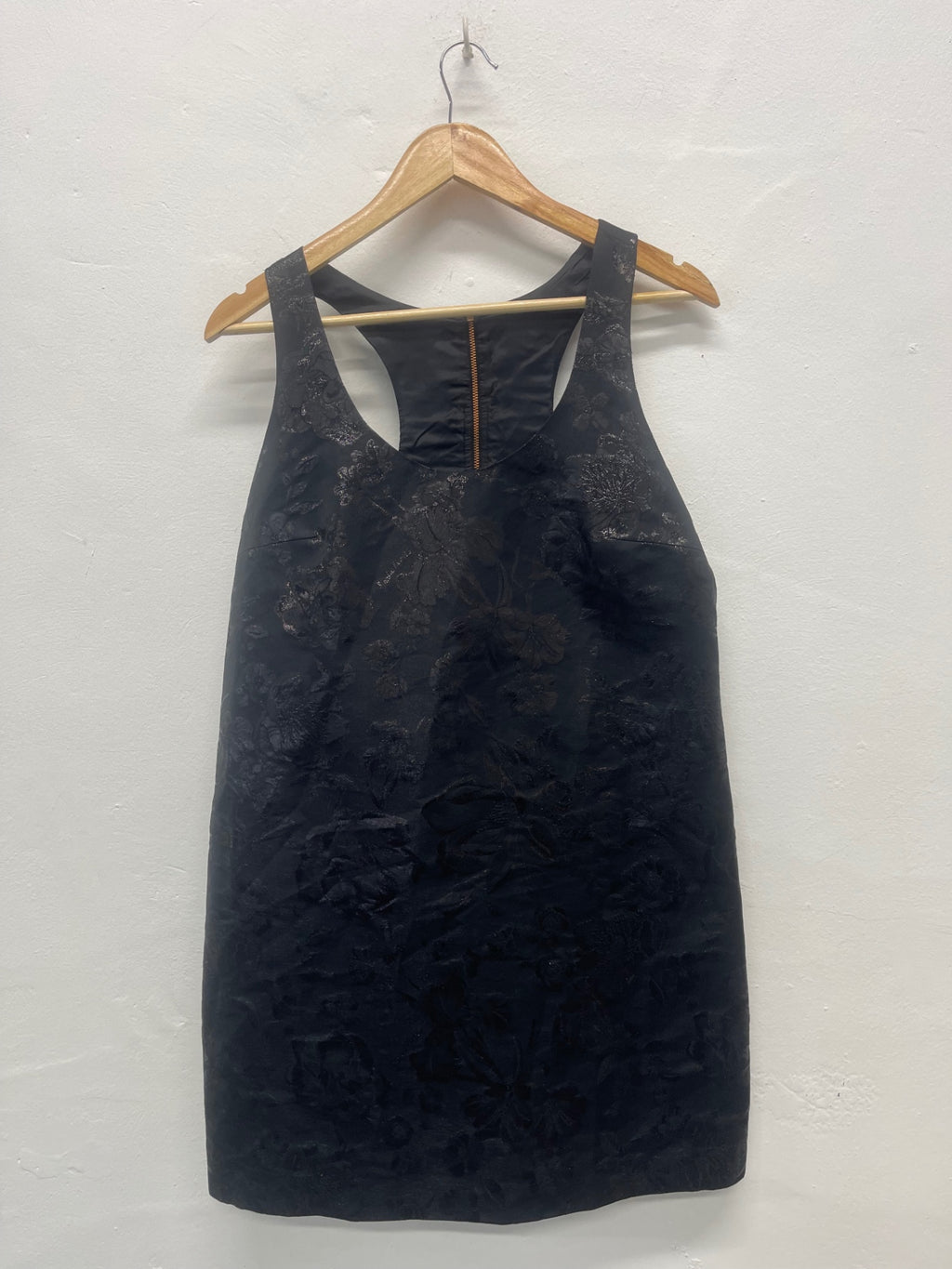 Fabulous Frankie Morello a line mini Dress Uk12 Black FK609