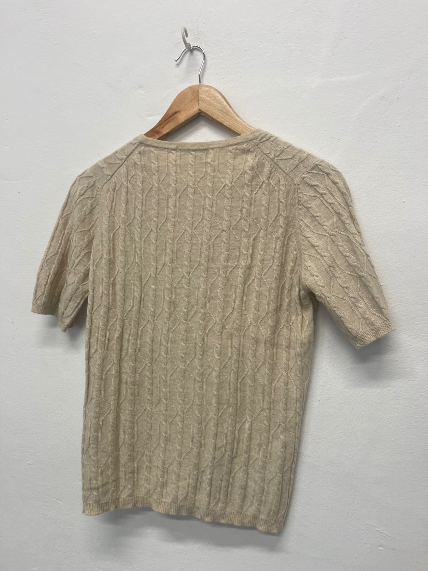 Fabulous Marks & Spencers cashmere Jumper UK 16 Beige Biscuit FK608