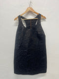 Fabulous Frankie Morello a line mini Dress Uk12 Black FK609