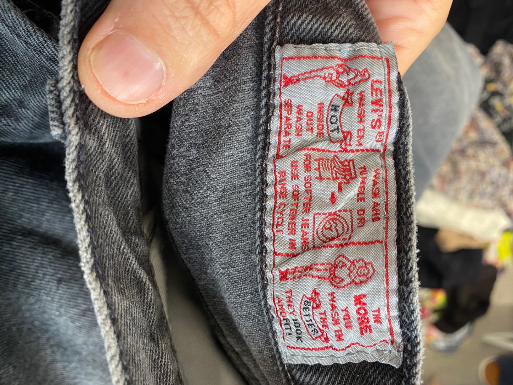 Fabulous Levi's 901 Jeans W30 L32 Dark gray charcoal distressed FK608