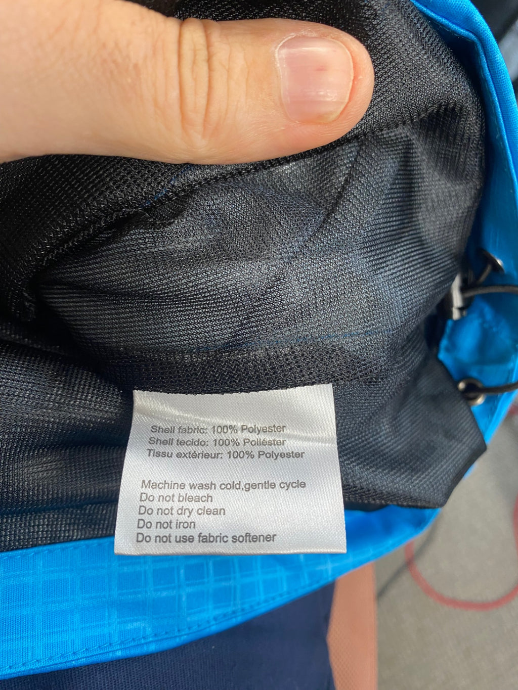 Fabulous Calvin Klein Golf Raincoat XL Blue technical FK608